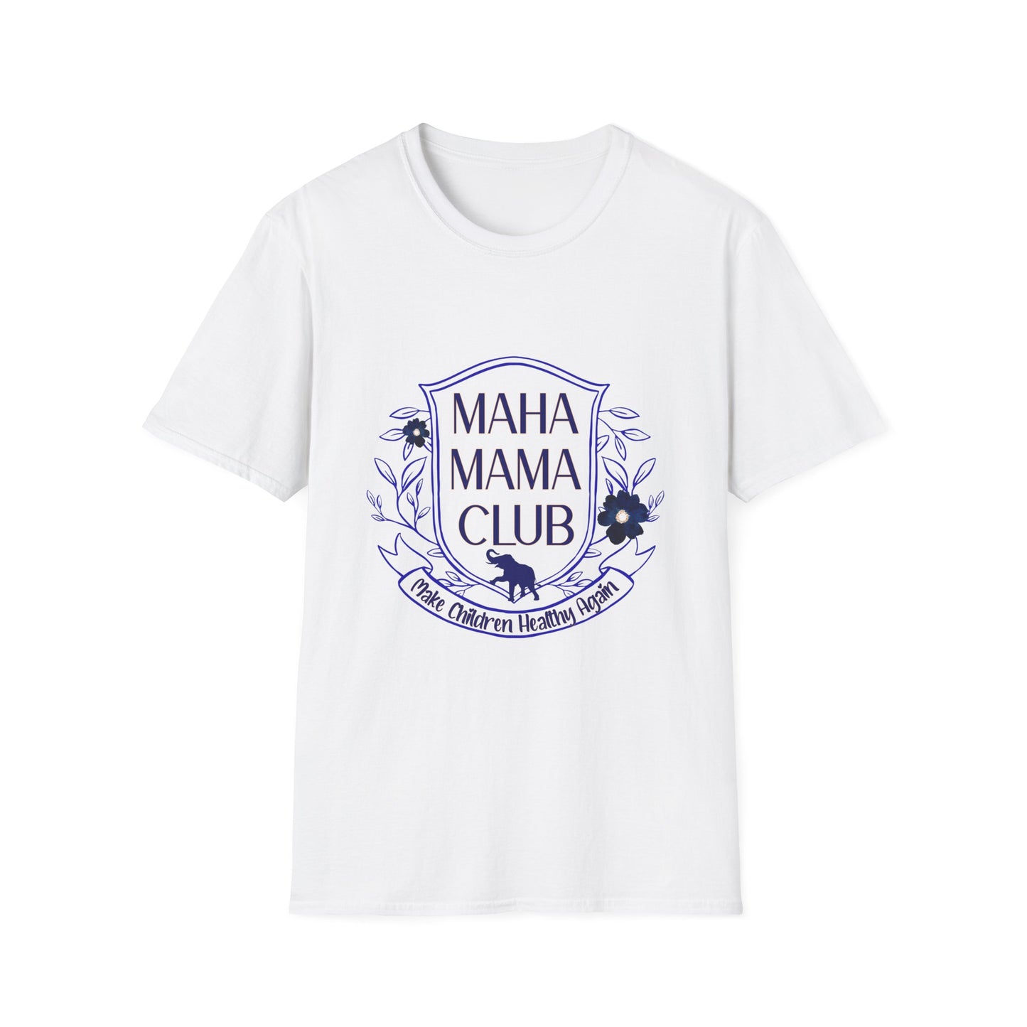 MAHA MAMA CLUB Women's Relaxed Tshirt (Open Crest Logo) - Sweet Baby Jeez Teez