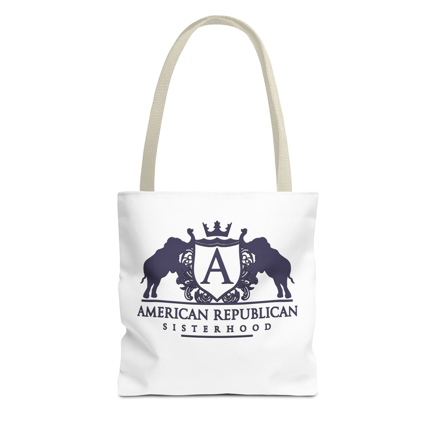 ARS Black Plum Logo Tote Bag (AOP)
