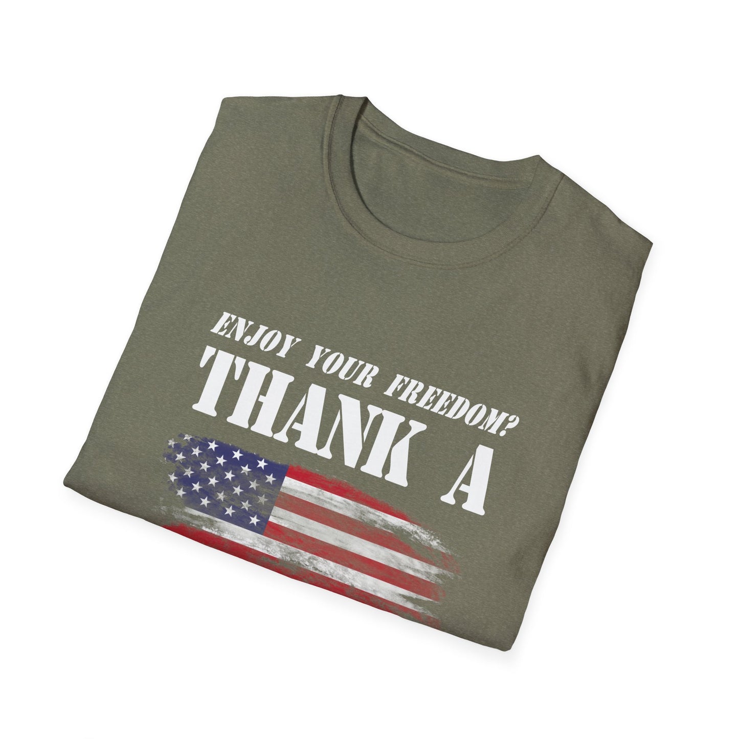 Enjoy Your Freedom Women's Relaxed/Plus Tshirt (MM Flag Logo) - Sweet Baby Jeez Teez