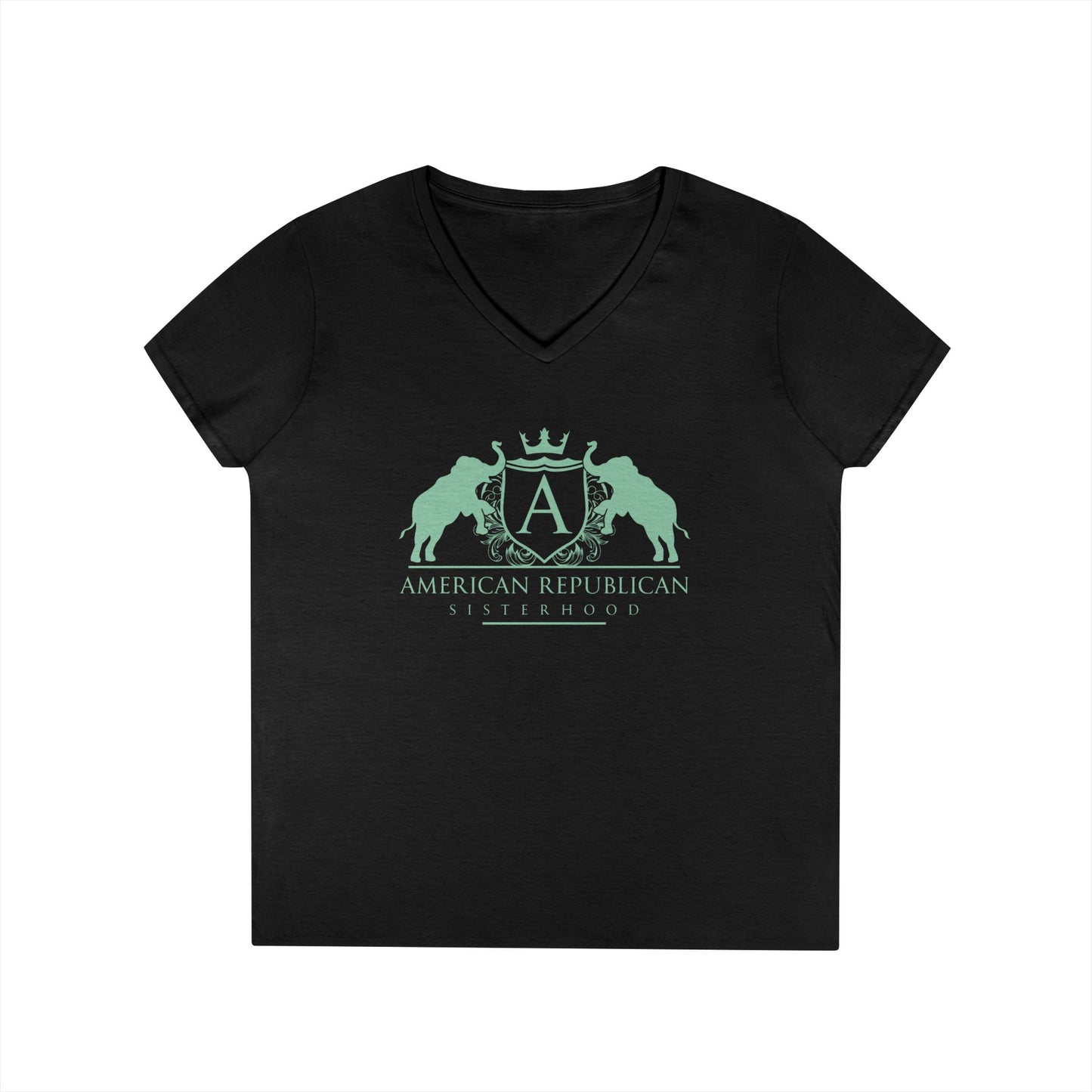 ARS Mint Logo Women's V-Neck Tshirt