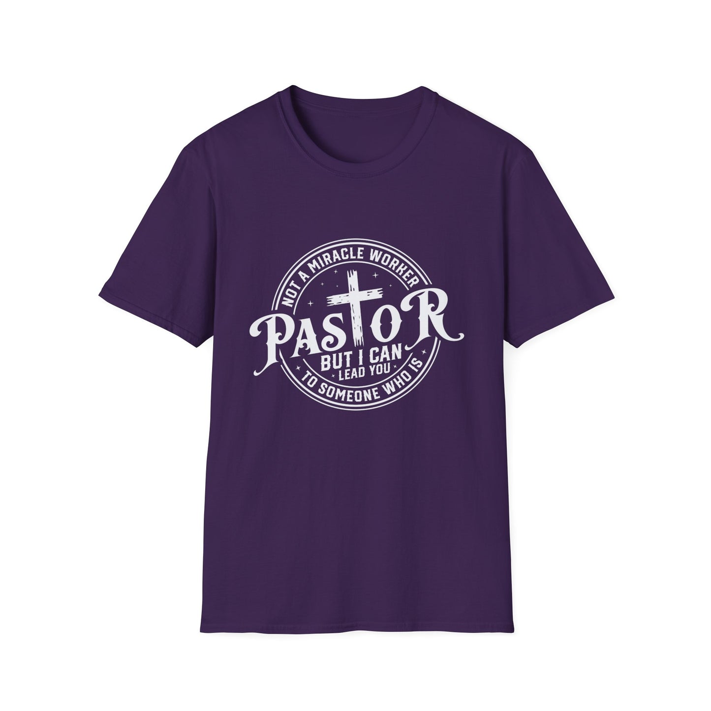 "Pastor" Christian Man of Faith Softstyle Tshirt