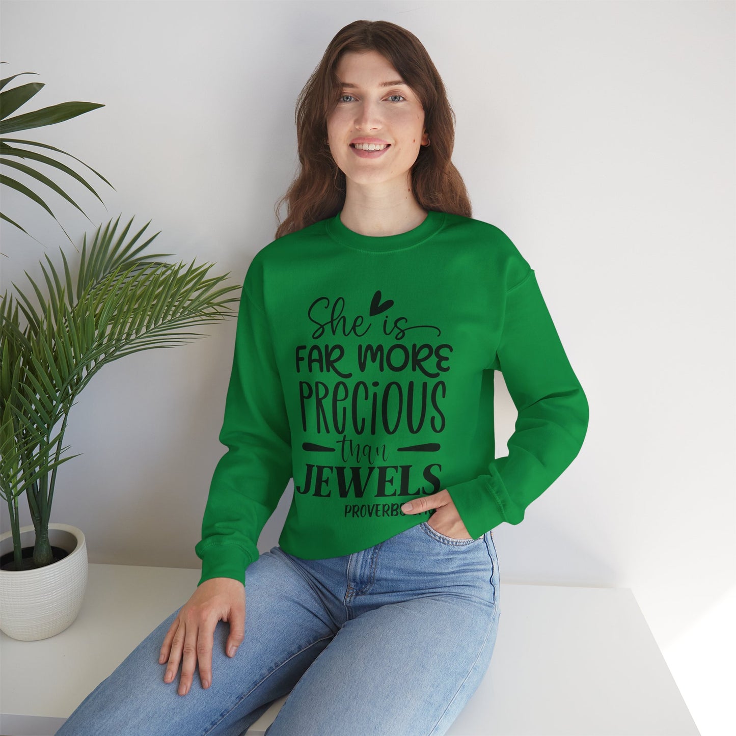 Far More Precious Women's Relaxed Sweatshirt - Sweet Baby Jeez Teez