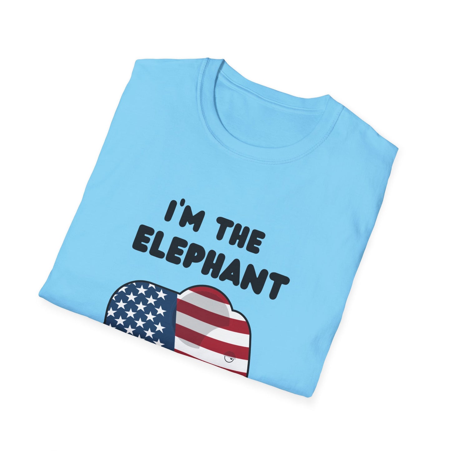 Elephant in Room Cartoon Women's Relaxed/Plus Tshirt (Black Logo) - Sweet Baby Jeez Teez