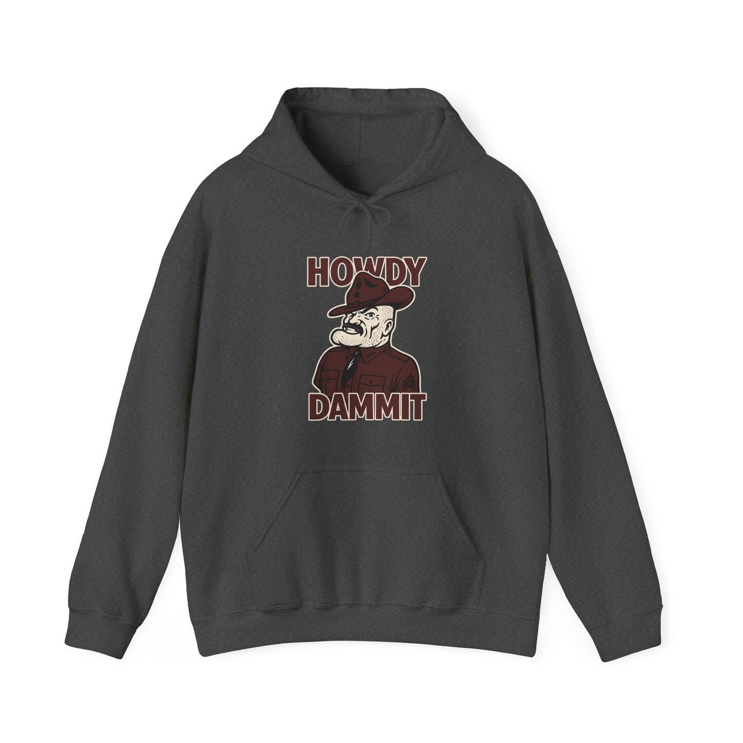 Howdy Dammit Men's Hoodie (Aggie - Old Sarge Logo)