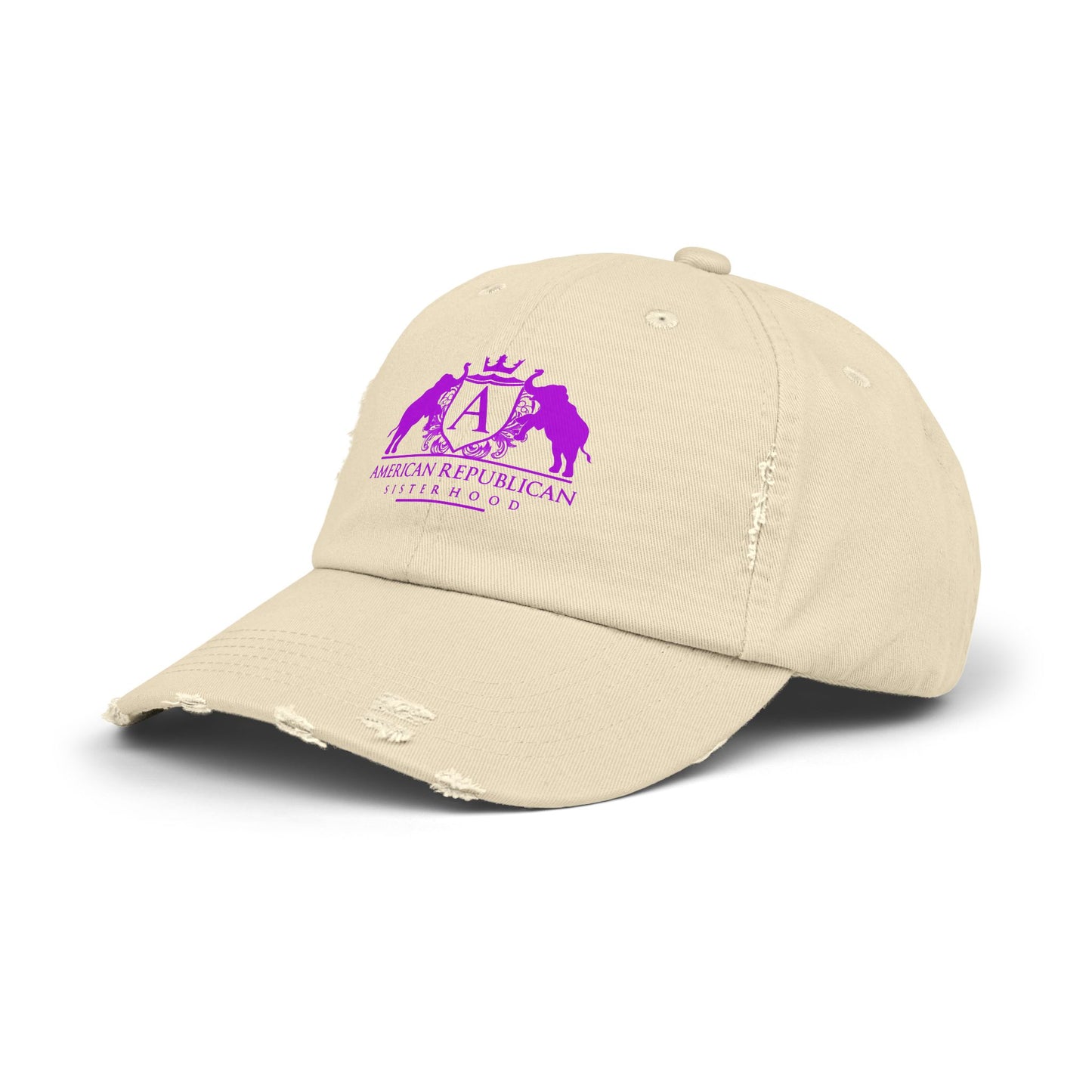 ARS Hot Pink Logo Distressed Cap (ARS) - Sweet Baby Jeez Teez