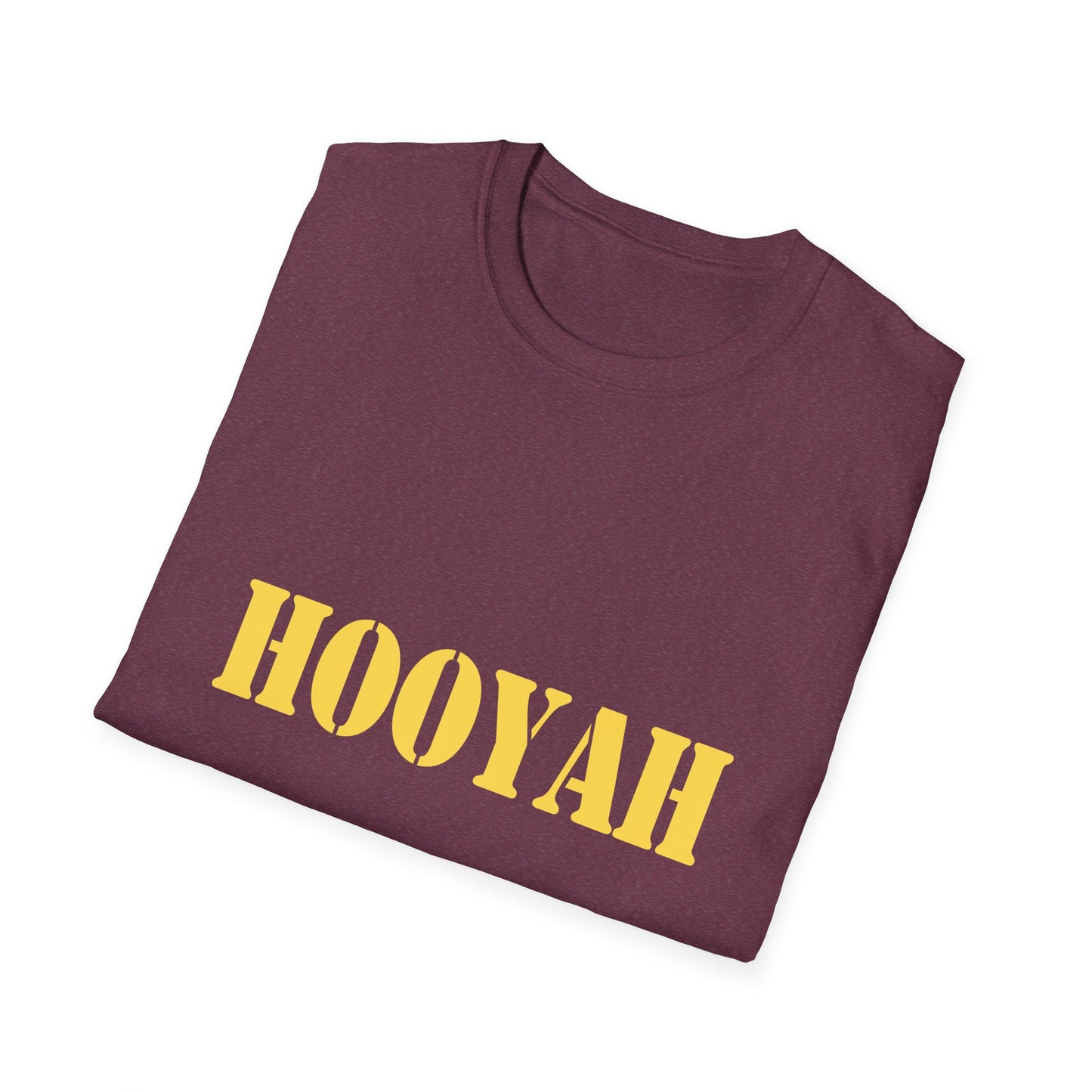 HOOYAH (Navy) Unisex Tshirt (MM Gold Logo) - Sweet Baby Jeez Teez