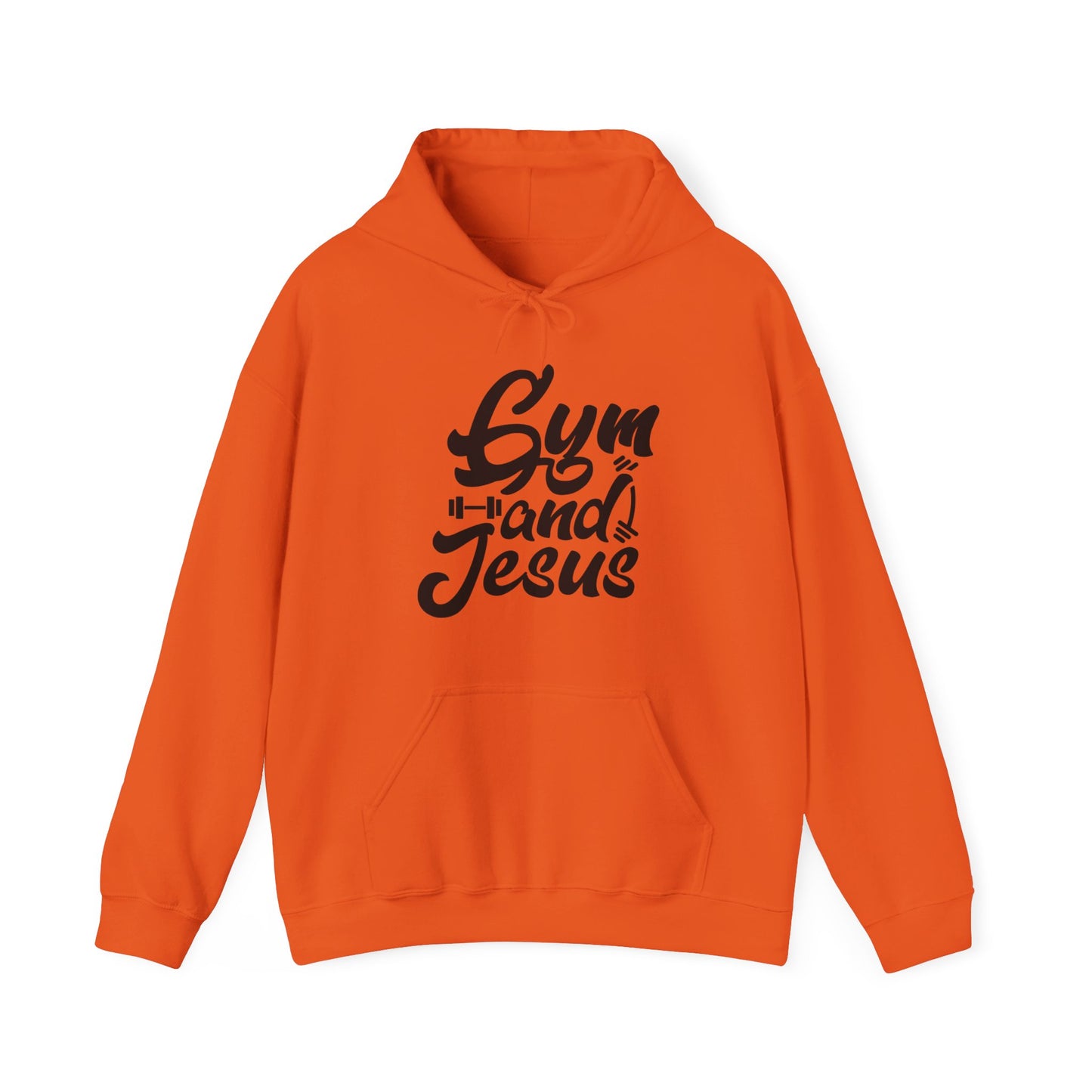 Gym and Jesus Men's Hoodie (Black Logo) - Sweet Baby Jeez Teez