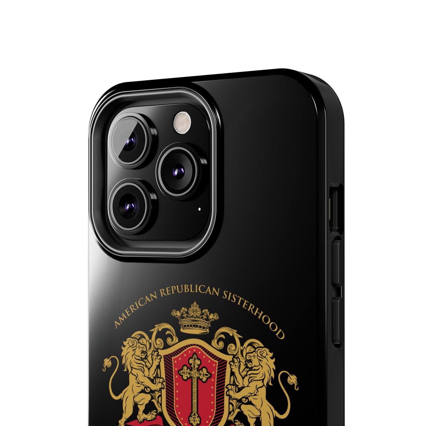 ARS Prayer Brigade Tough Phone Case (Black with Gold/Red Logo)