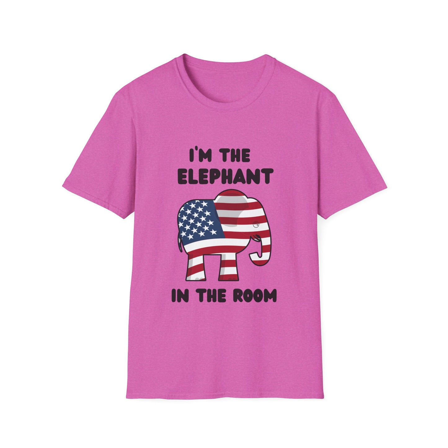 Elephant in Room Cartoon Women's Relaxed/Plus Tshirt (Black Logo) - Sweet Baby Jeez Teez