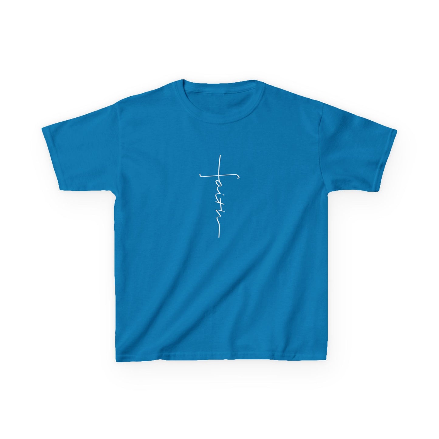 Cross Made From Faith Girl's Tshirt (White Logo)