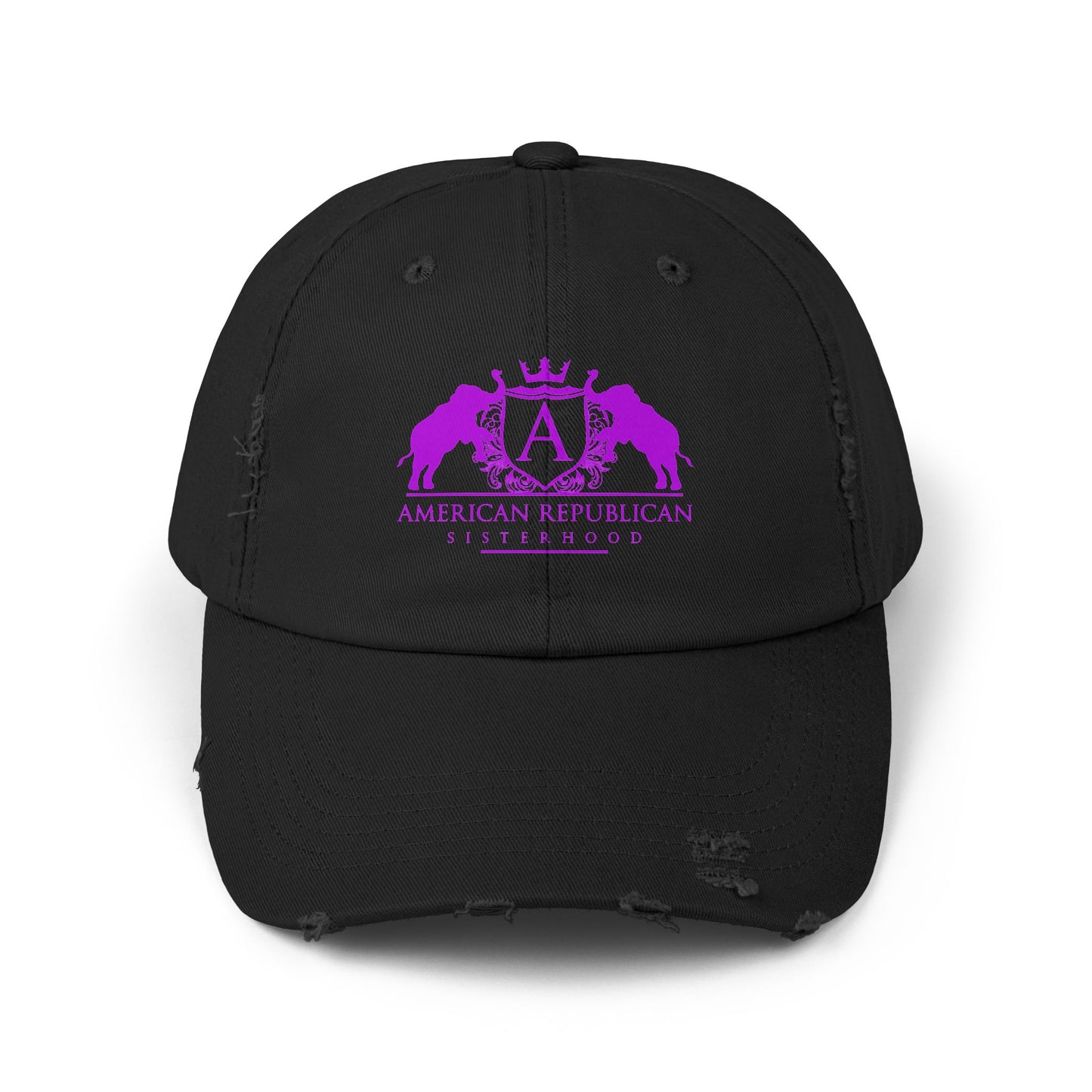 ARS Hot Pink Cap | Logo Distressed Cap | Sweet Baby Jeez Teez