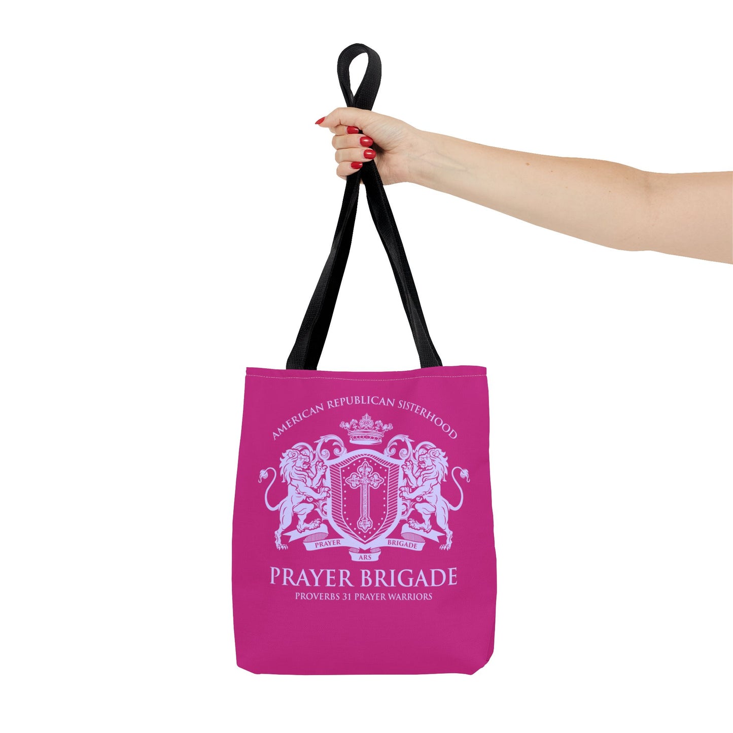 ARS Prayer Brigade Tote Bag (Hot Pink with Lilac Logo)