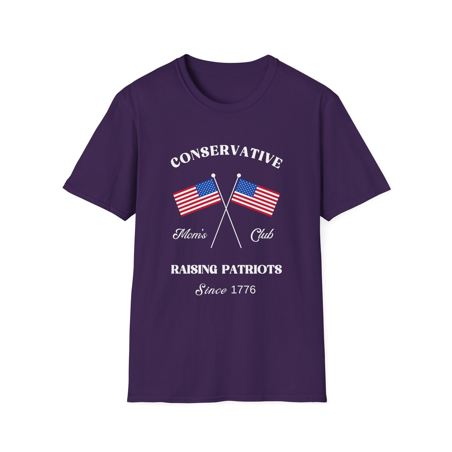 Conservative Mom's Club Women's Plus/Relaxed Tshirt (White Logo)