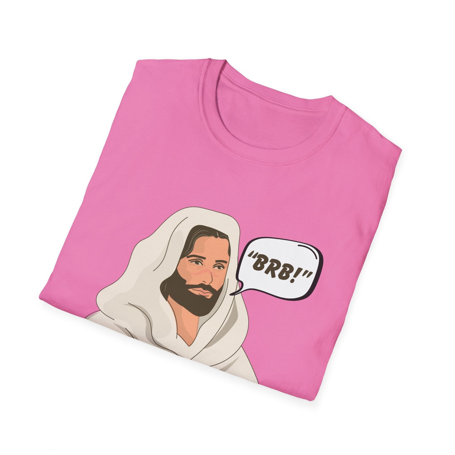 "BRB" Be Right Back Women's Relaxed/Plus Tshirt (Cartoon Logo) - Sweet Baby Jeez Teez