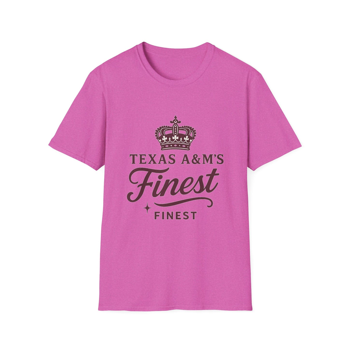 Texas A&M's Finest Unisex Softstyle T-Shirt (Logo 1) - Sweet Baby Jeez Teez