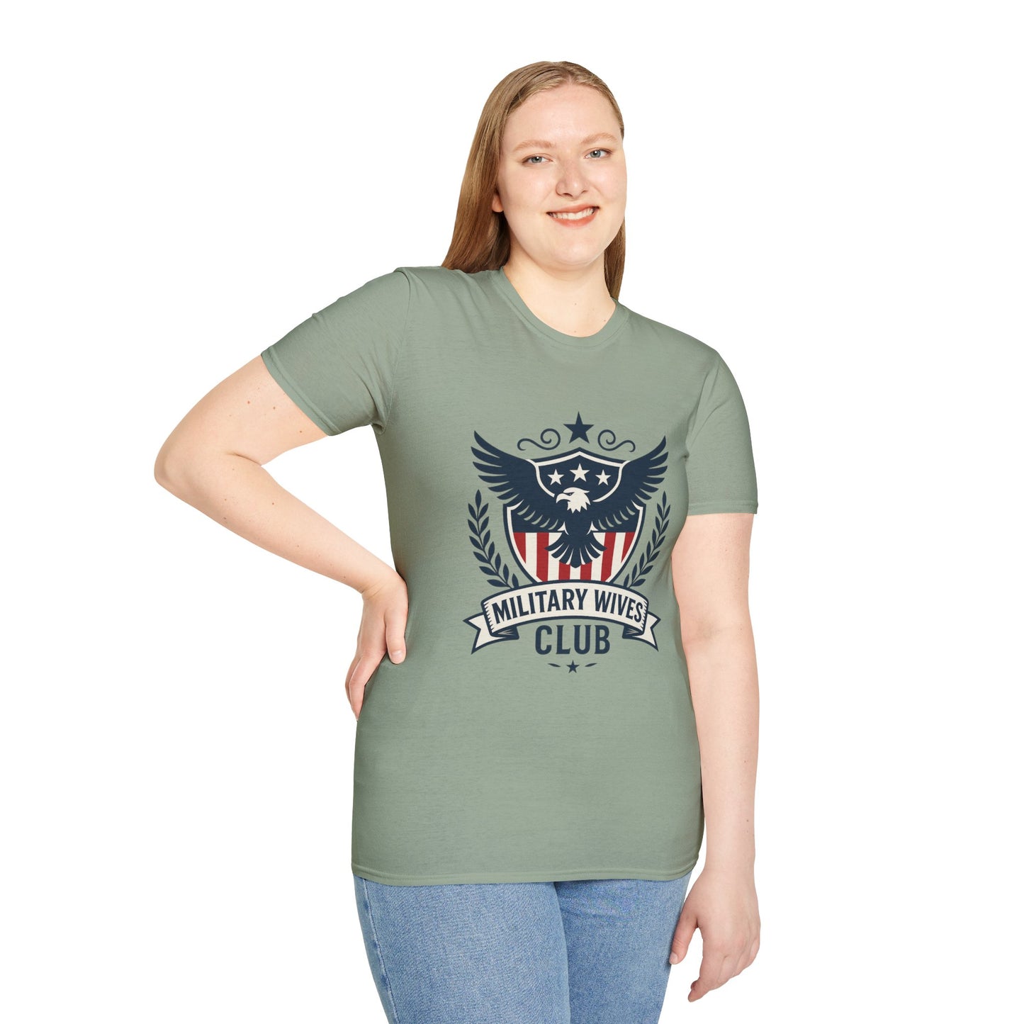 Military Wives Club Women's Relaxed Tshirt (Crest Logo)