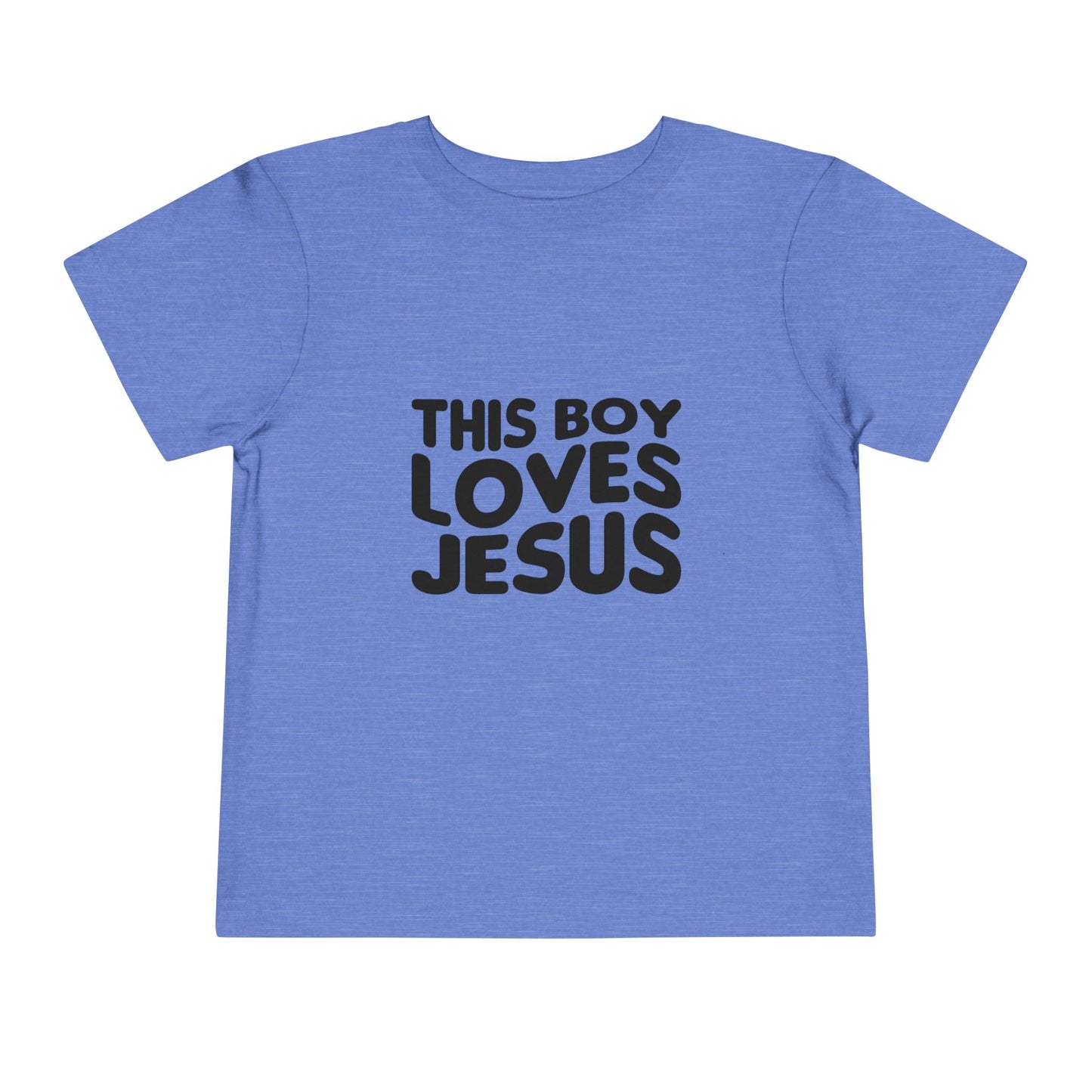 This Boy Loves Jesus Toddler Tshirt - Sweet Baby Jeez Teez