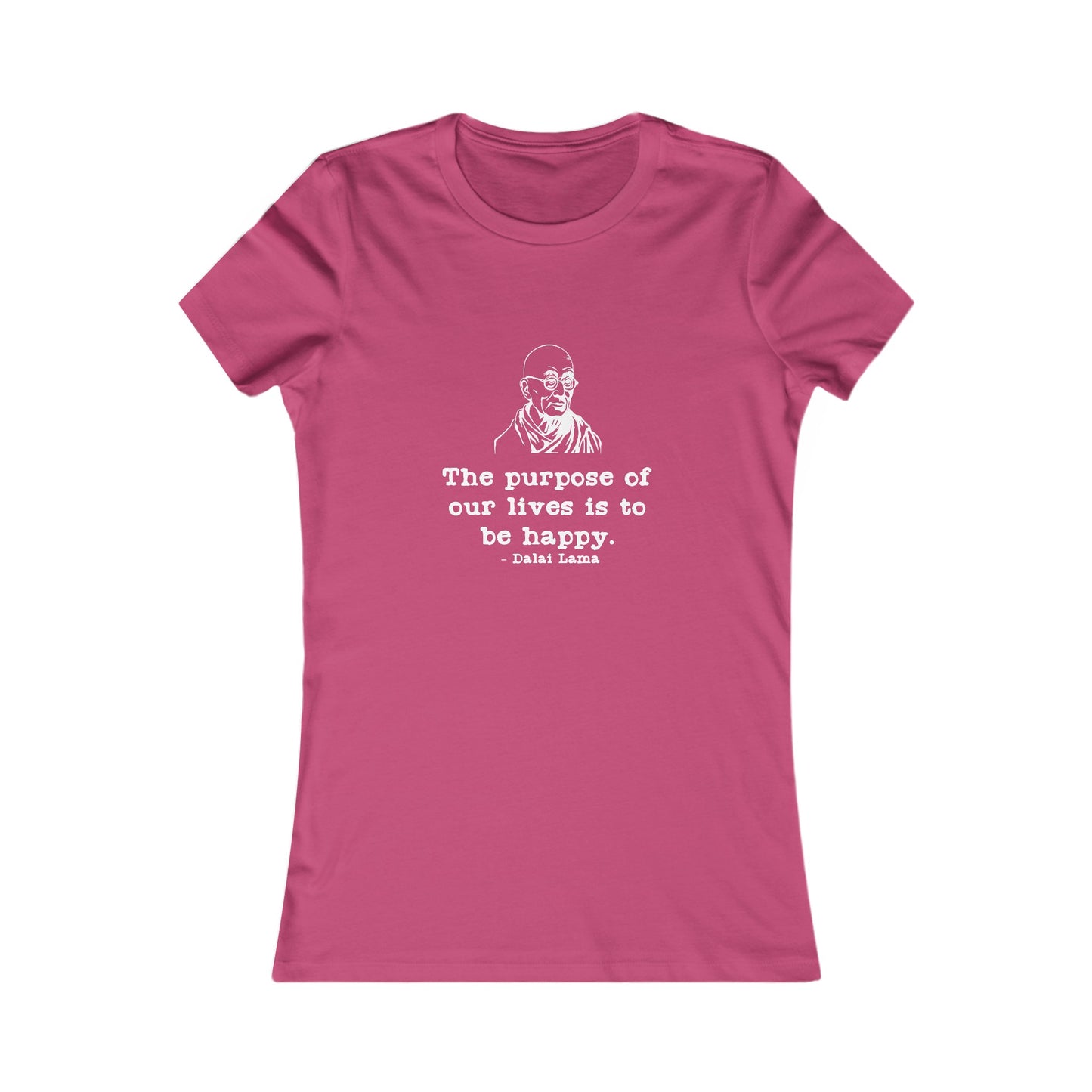 Purpose of Life Womens Fitted Tshirt (IW White Logo) - Sweet Baby Jeez Teez