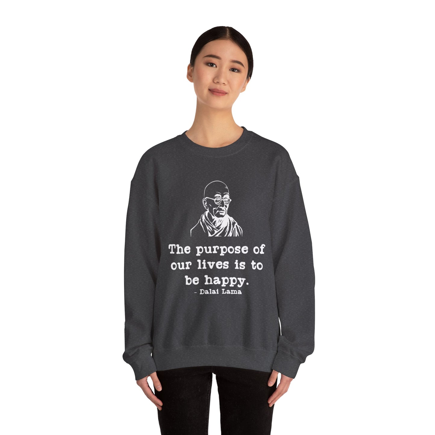 Purpose of Life Womens Relaxed Sweatshirt (IW White Logo) - Sweet Baby Jeez Teez