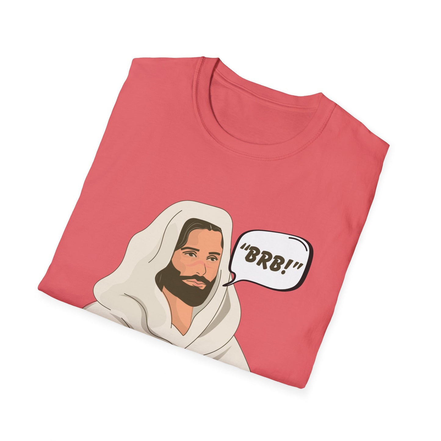 "BRB" Be Right Back Women's Relaxed/Plus Tshirt (Cartoon Logo) - Sweet Baby Jeez Teez