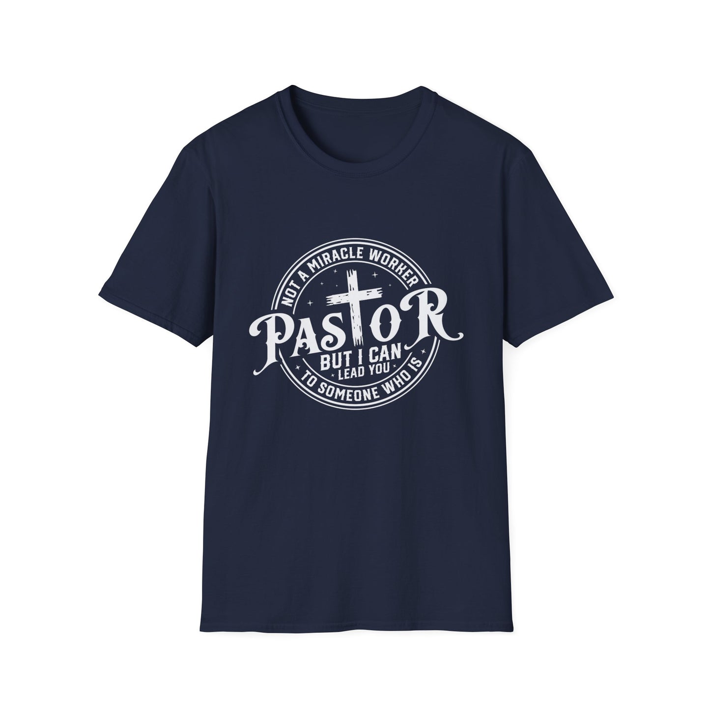 "Pastor" Christian Man of Faith Softstyle Tshirt
