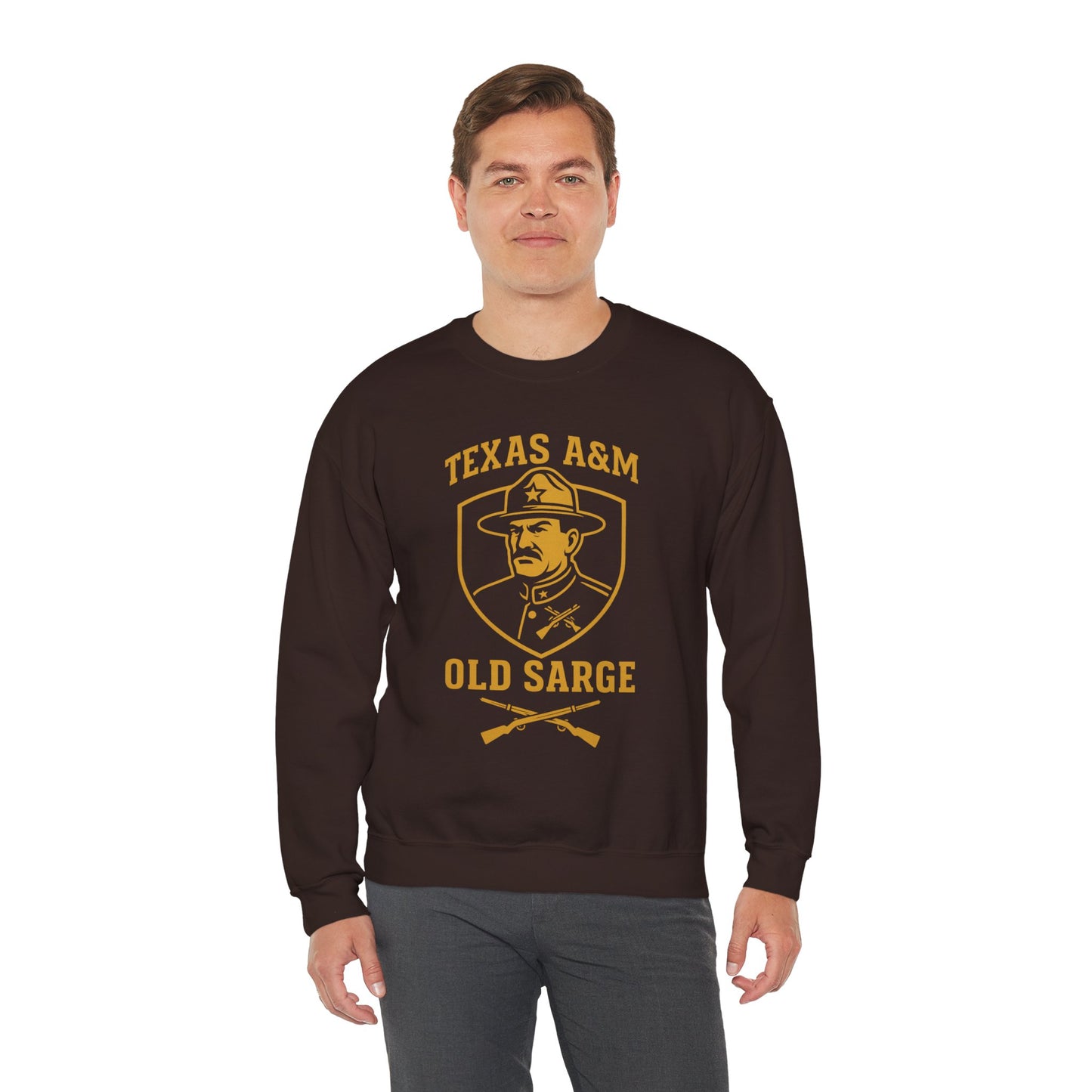 Vintage Texas A&M Old Sarge Cozy Unisex Crewneck Sweatshirt