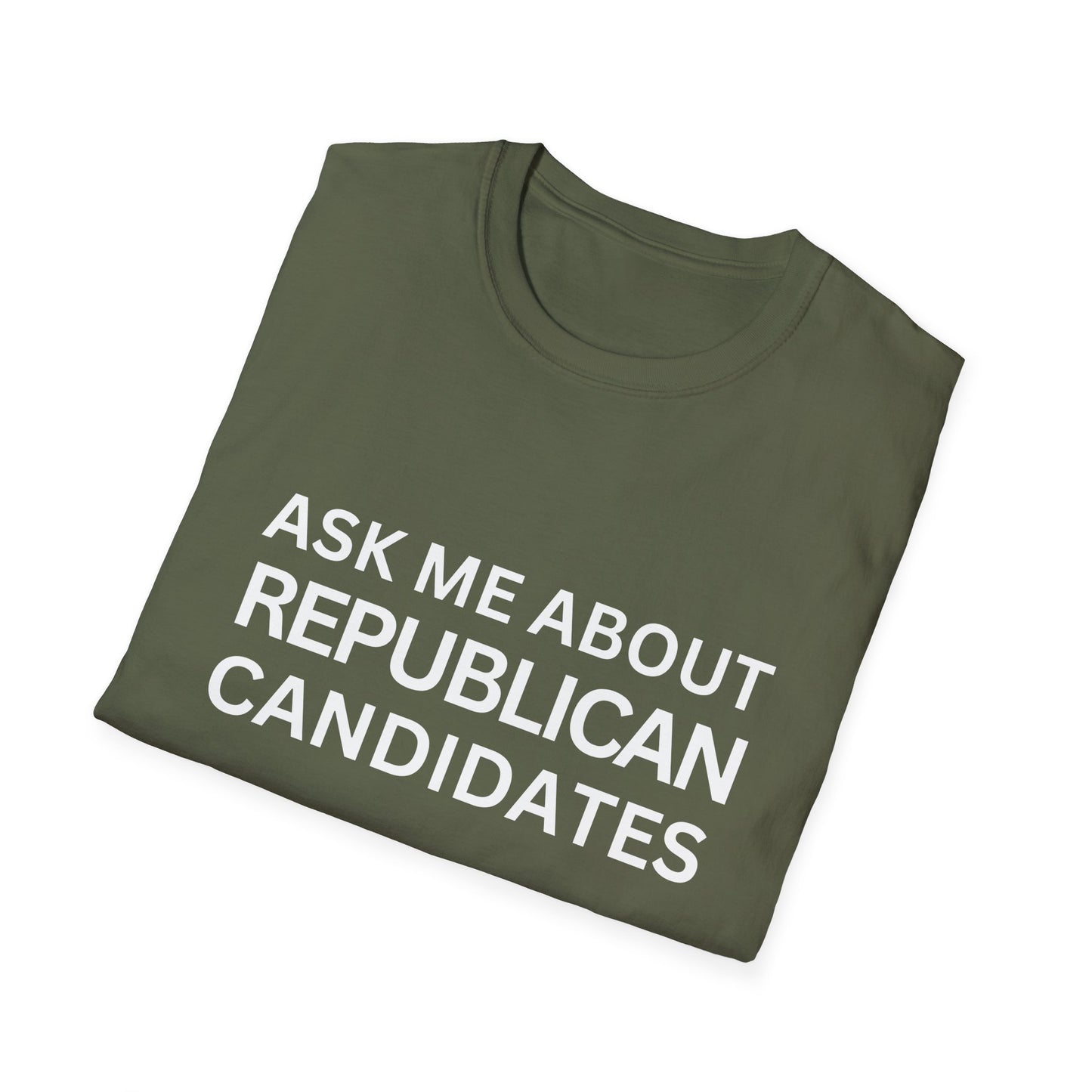 Ask Me Unisex Relaxed Tshirt (White Logo) - Sweet Baby Jeez Teez
