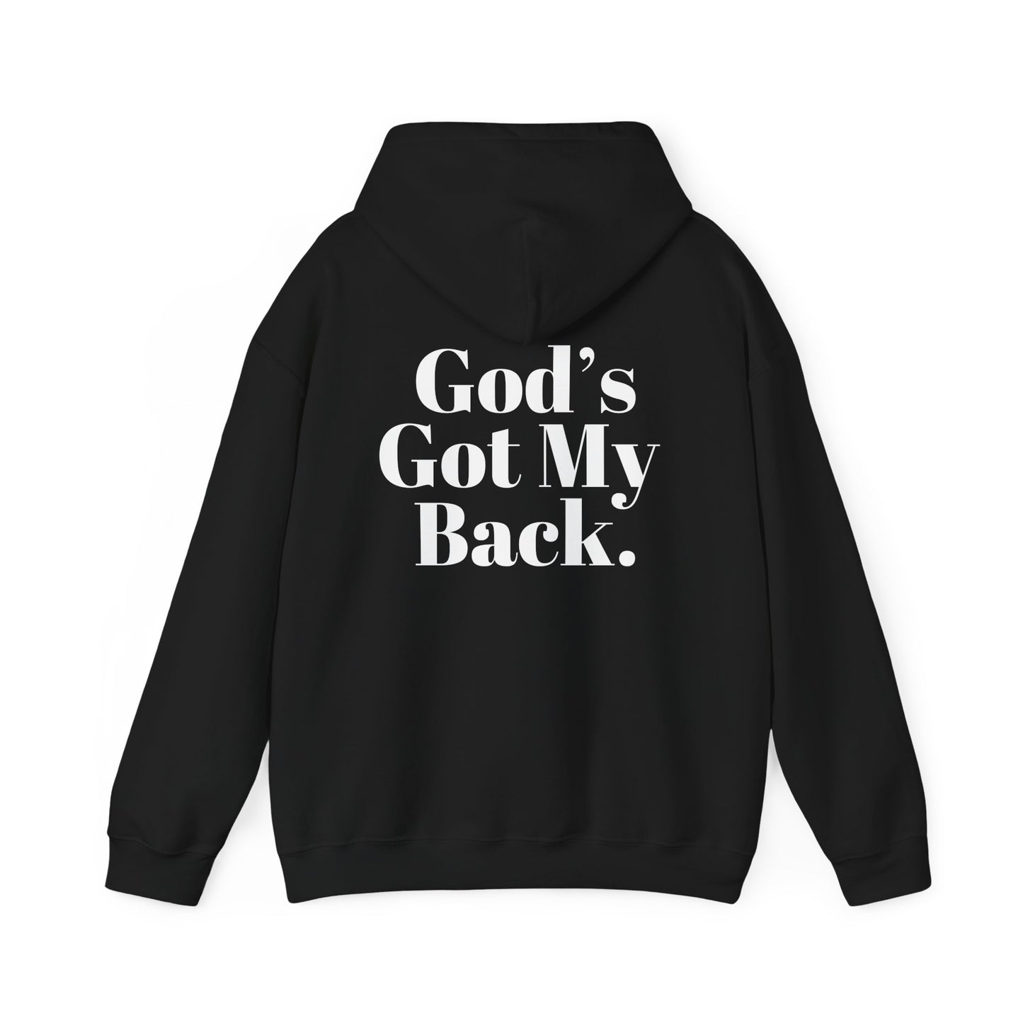God's Got My Back Men's Hoodie (White Logo) - Sweet Baby Jeez Teez