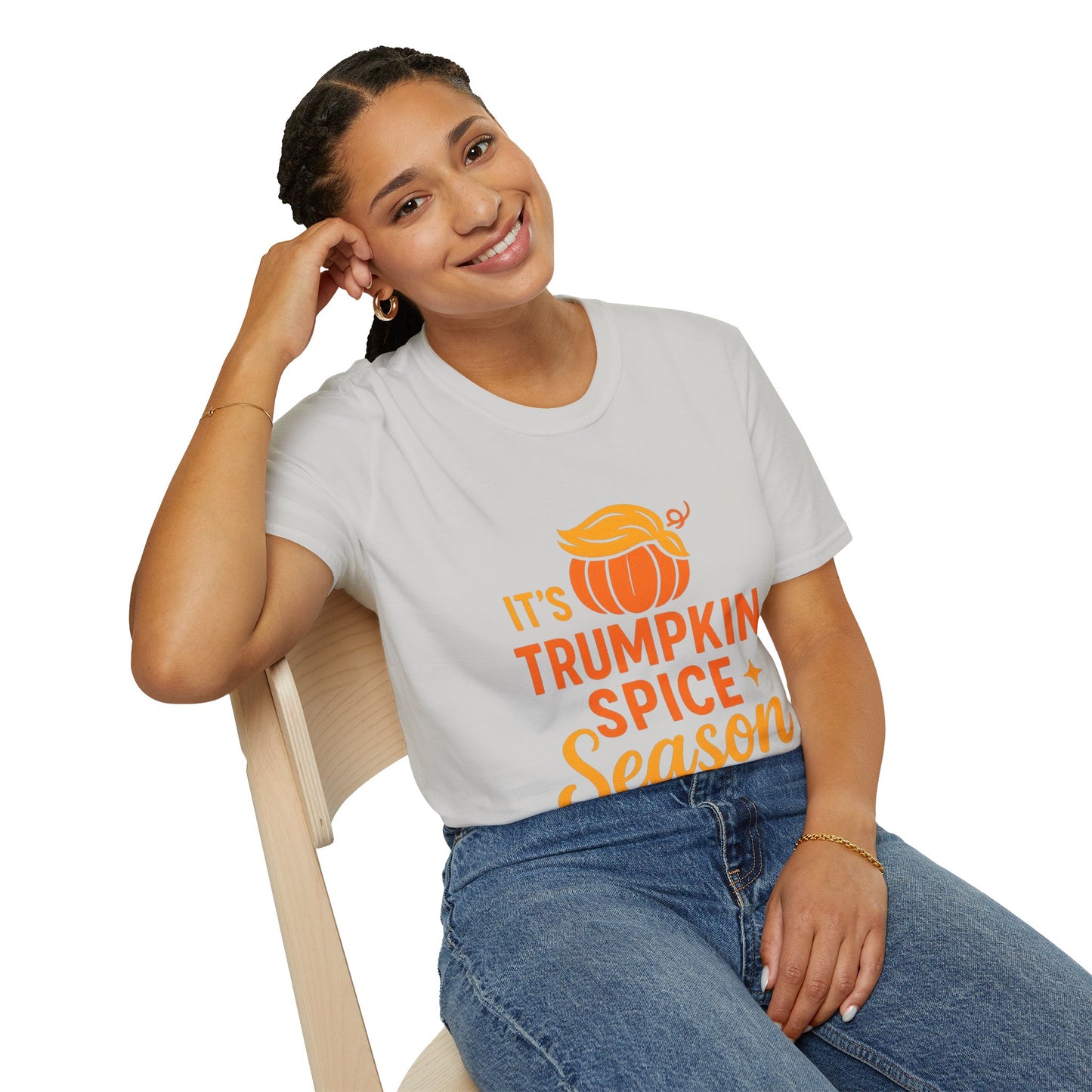TRUMPkin Spice Ladies T-shirt (Pumpkin Logo)