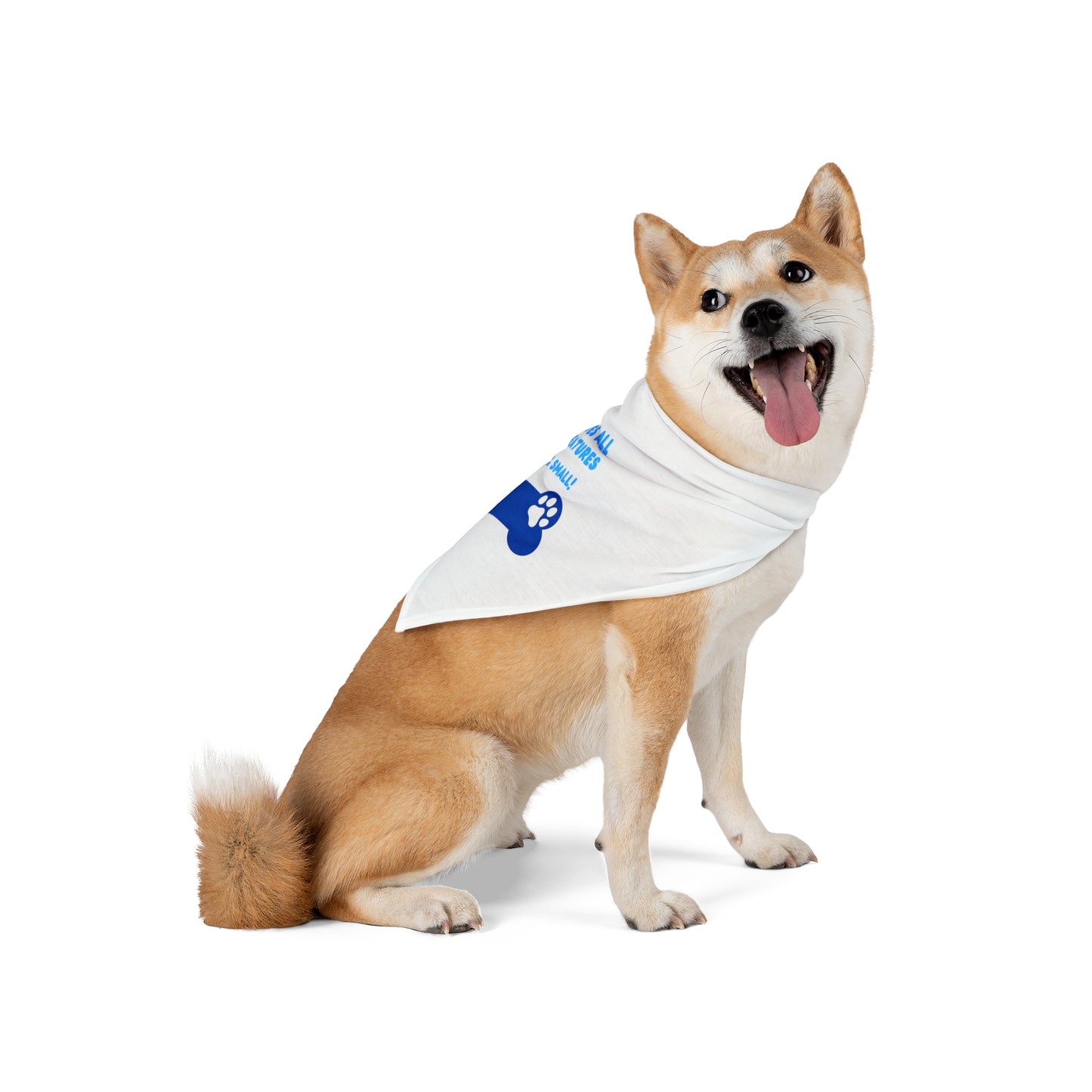 God Loves All Doggo Bandana (Blue Logo) - Sweet Baby Jeez Teez