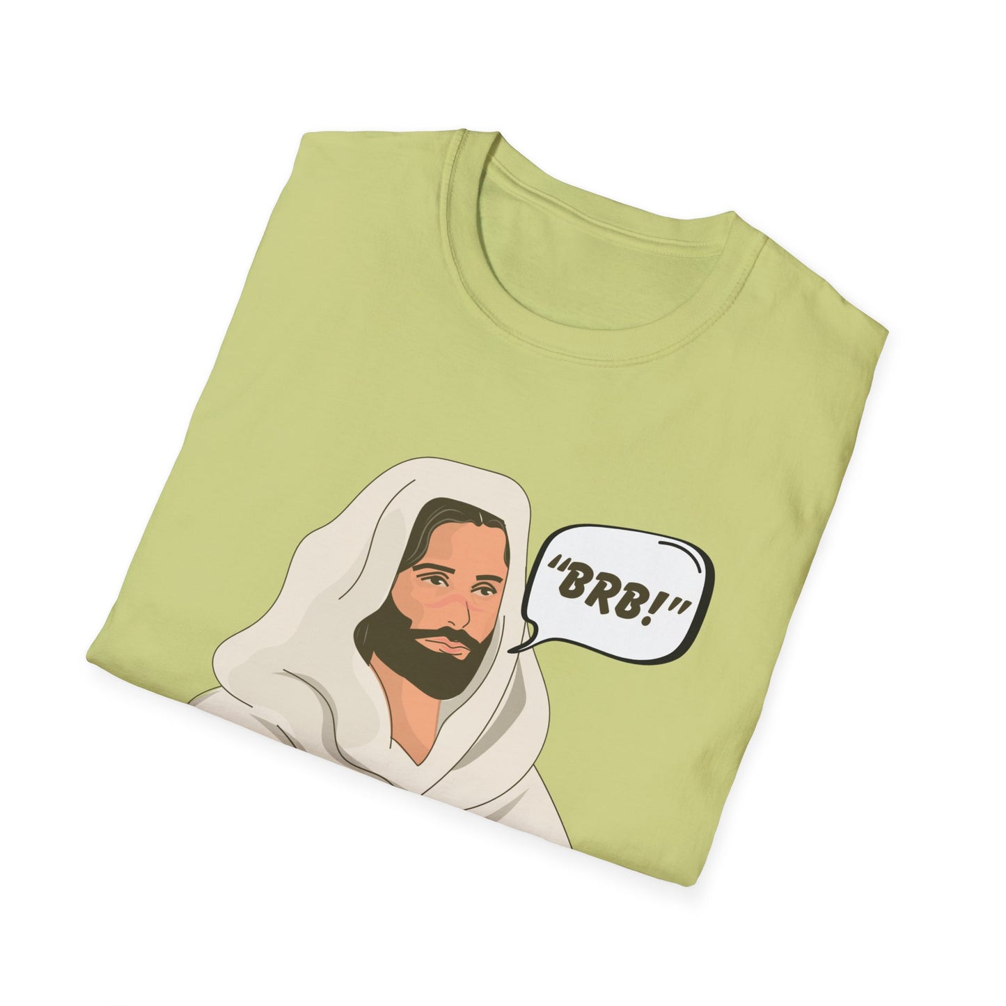 "BRB" Be Right Back Women's Relaxed/Plus Tshirt (Cartoon Logo) - Sweet Baby Jeez Teez