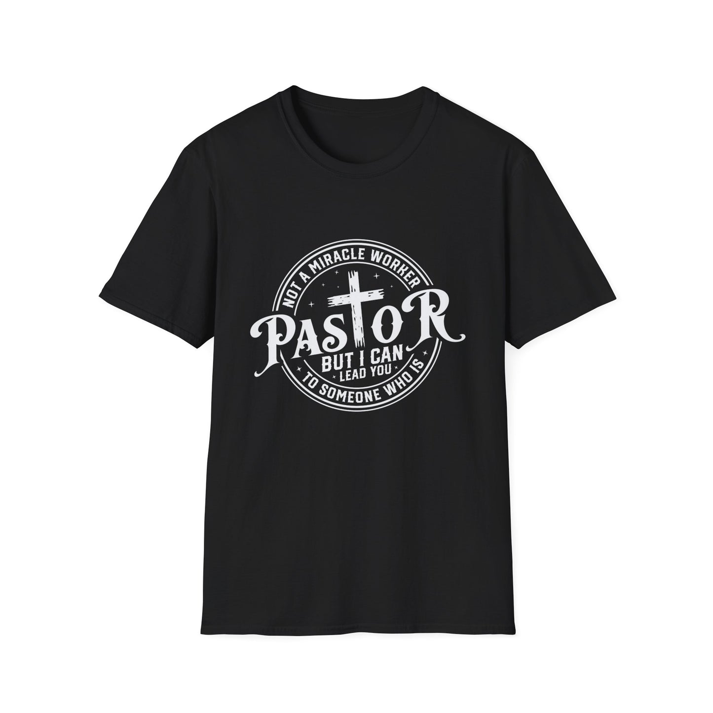 "Pastor" Christian Man of Faith Softstyle Tshirt