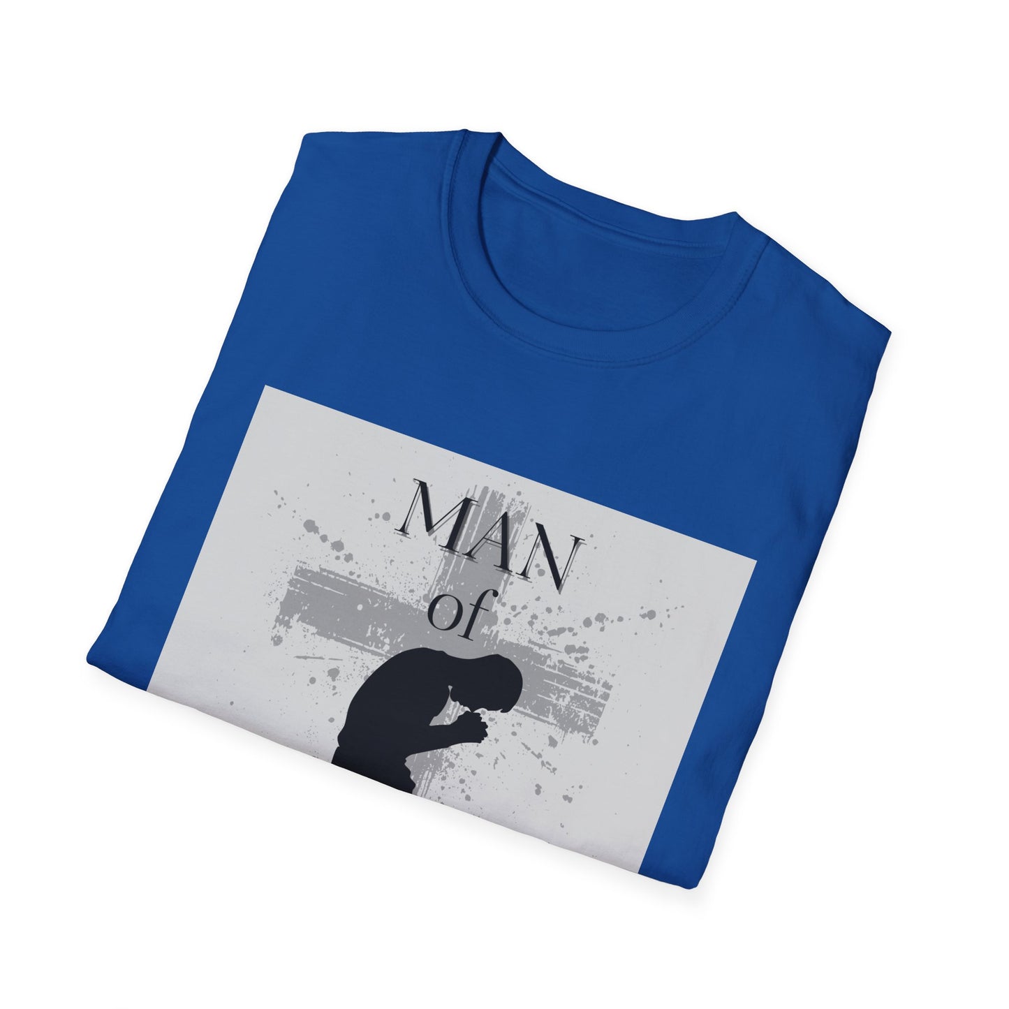 Man of God Men's Tshirt (Gray Logo) - Sweet Baby Jeez Teez
