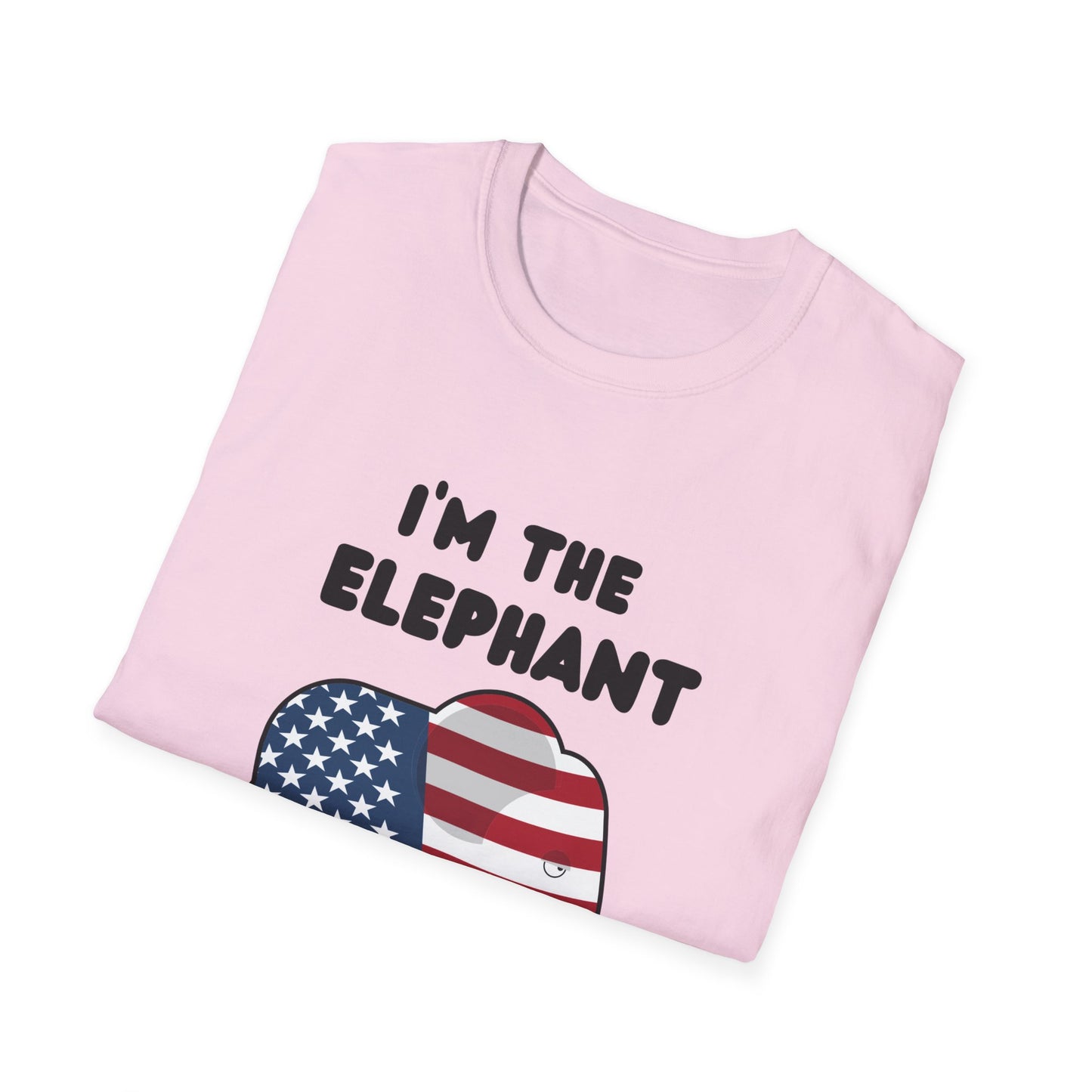 Elephant in Room Cartoon Women's Relaxed/Plus Tshirt (Black Logo) - Sweet Baby Jeez Teez