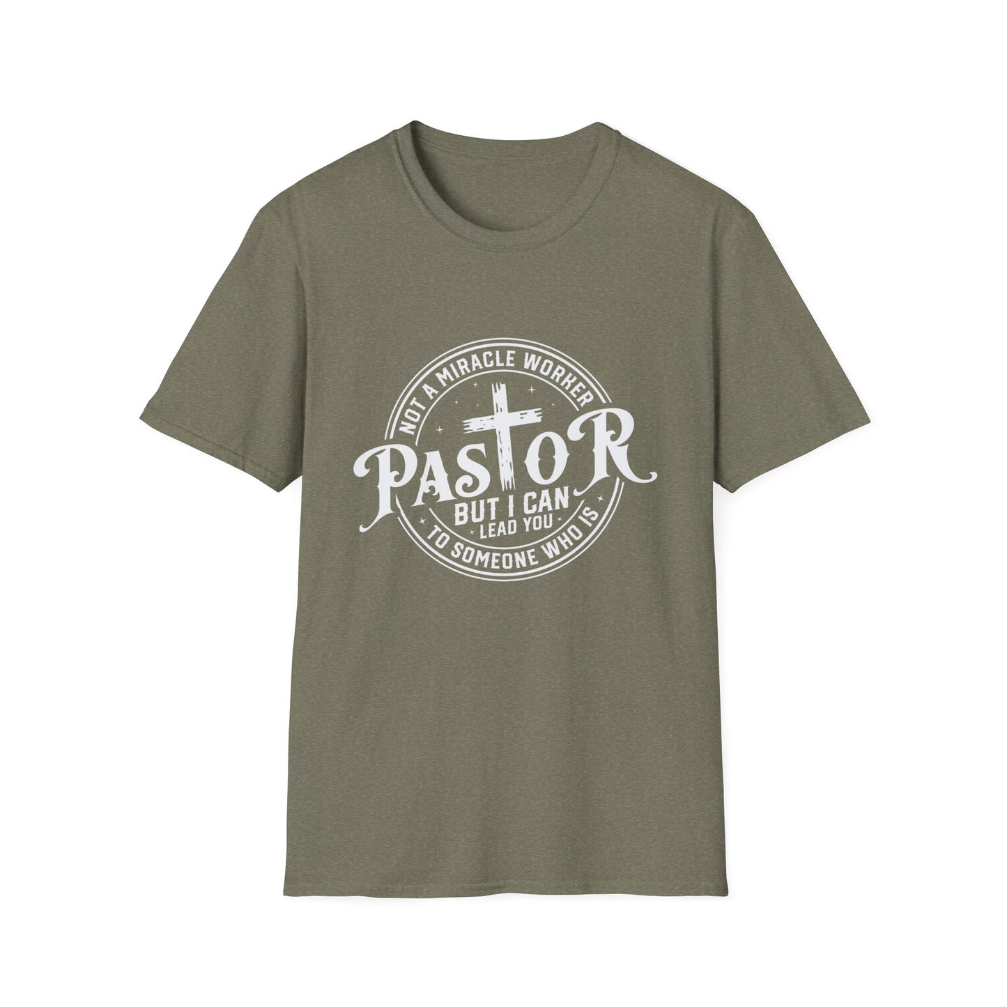 "Pastor" Christian Man of Faith Softstyle Tshirt