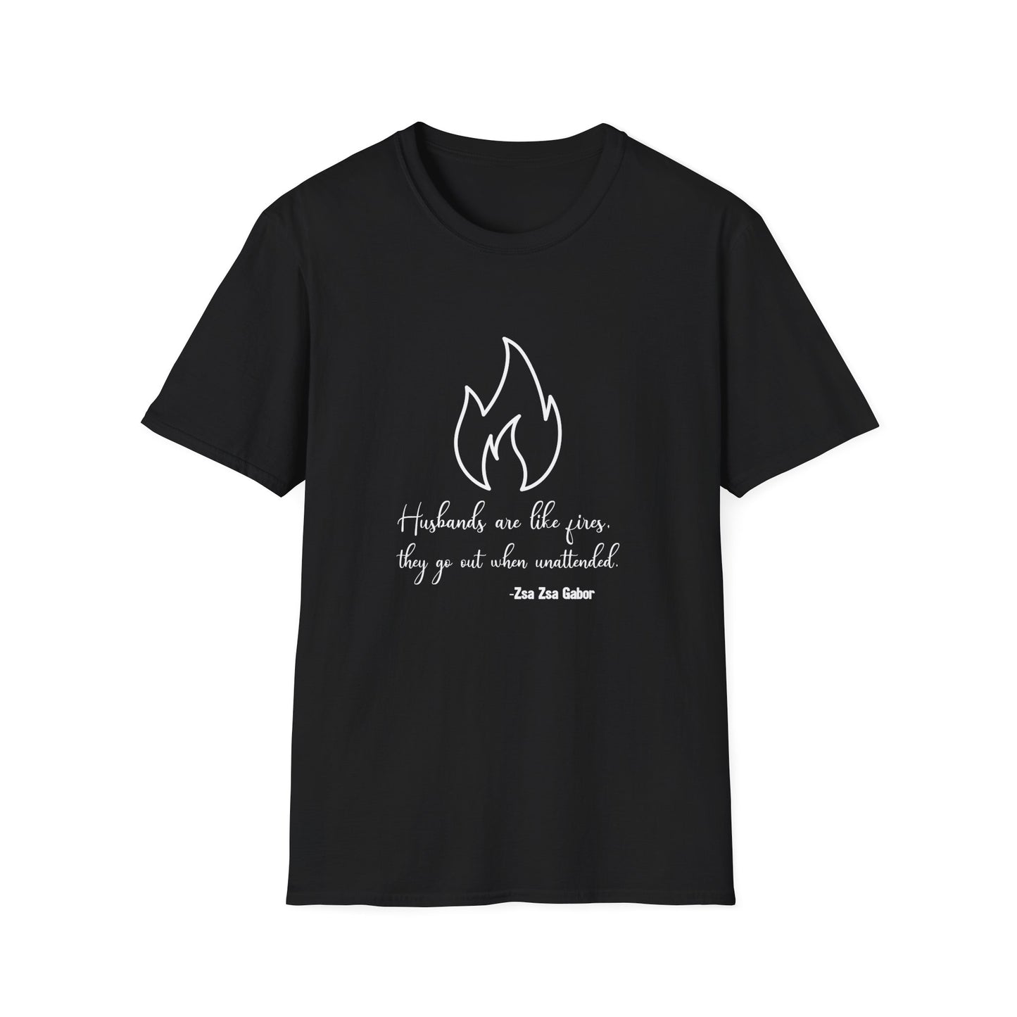 Fires Women's Relaxed/Plus Tshirt (IM - White Logo) - Sweet Baby Jeez Teez
