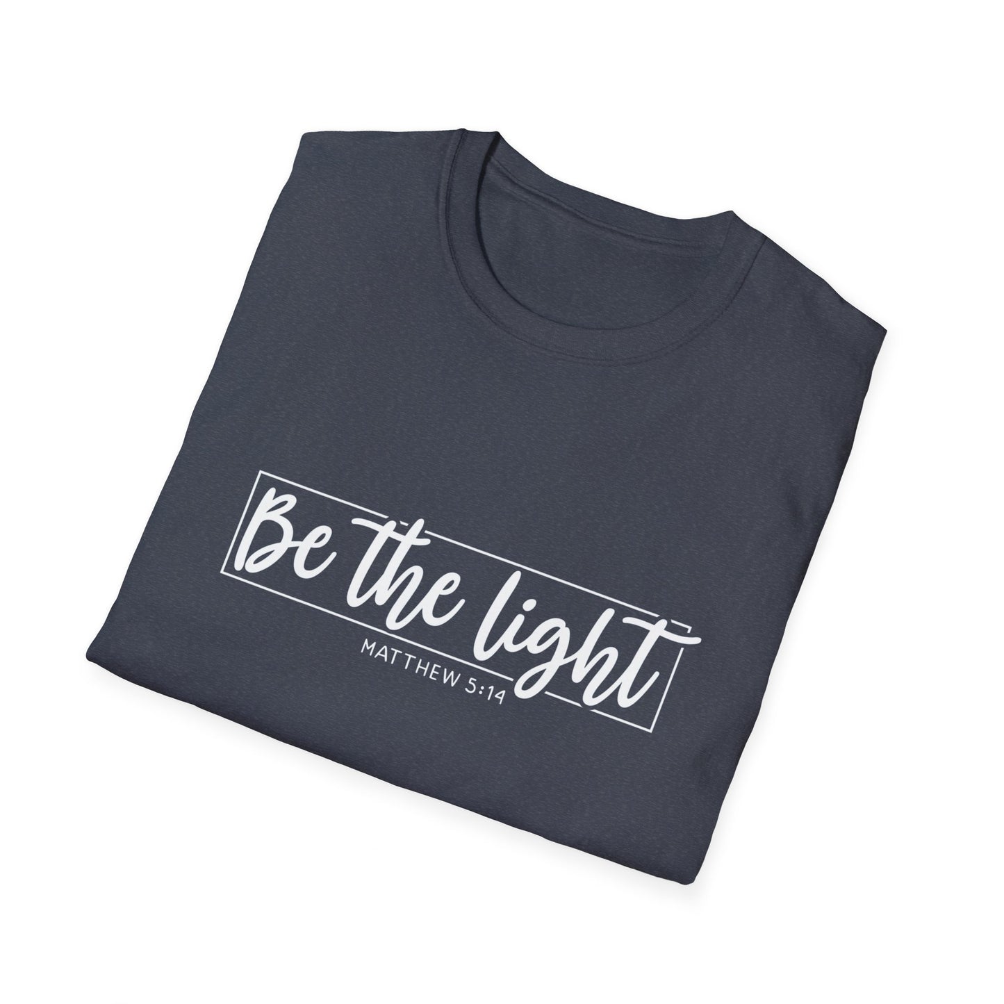 Be the Light Womens Relaxed/Plus Tshirt (White Logo) - Sweet Baby Jeez Teez