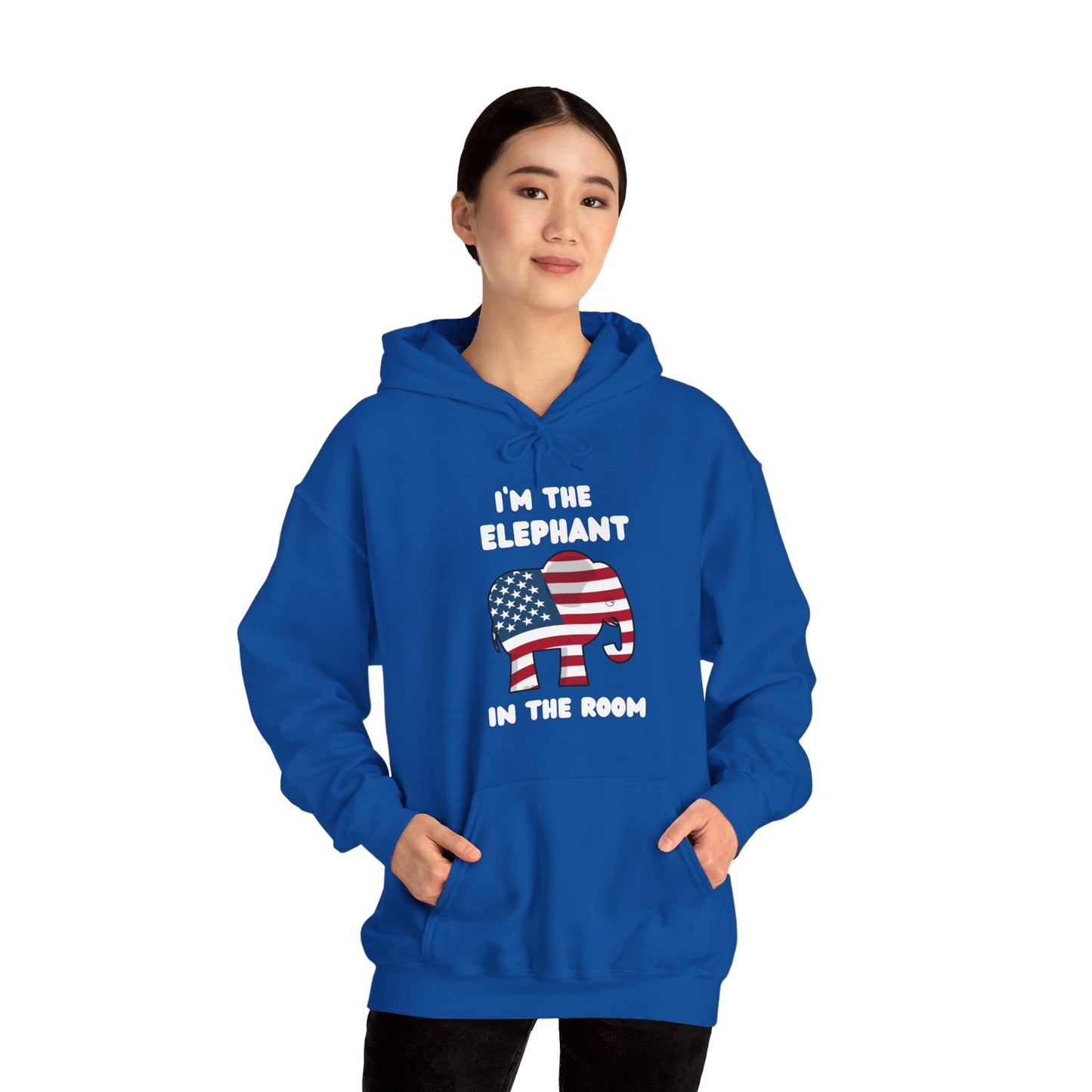 Elephant in the Room Women's Hoodie S-5XL (White Logo) - Sweet Baby Jeez Teez