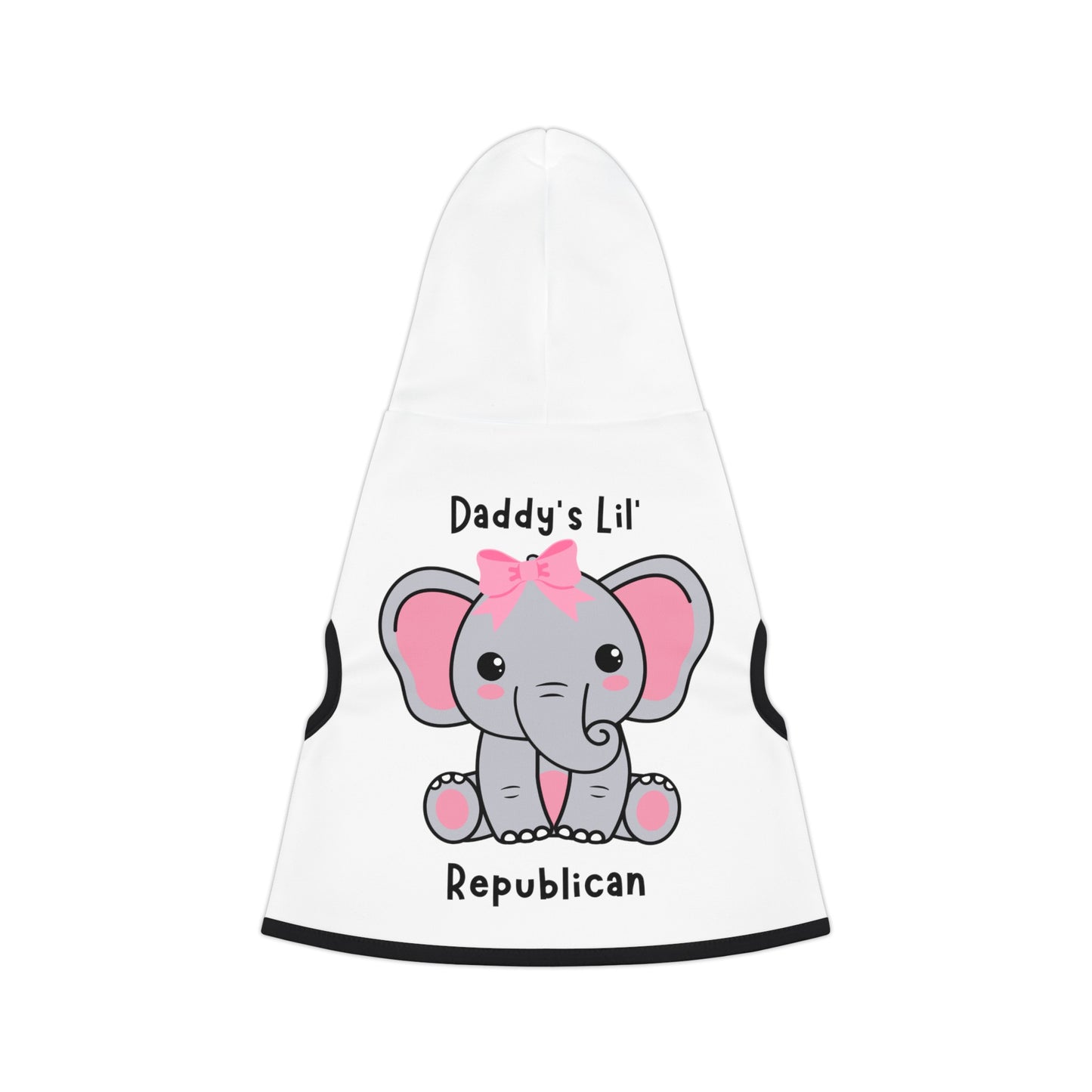 Daddy's Lil Republican Pet Hoodie (Pink Logo) - Sweet Baby Jeez Teez