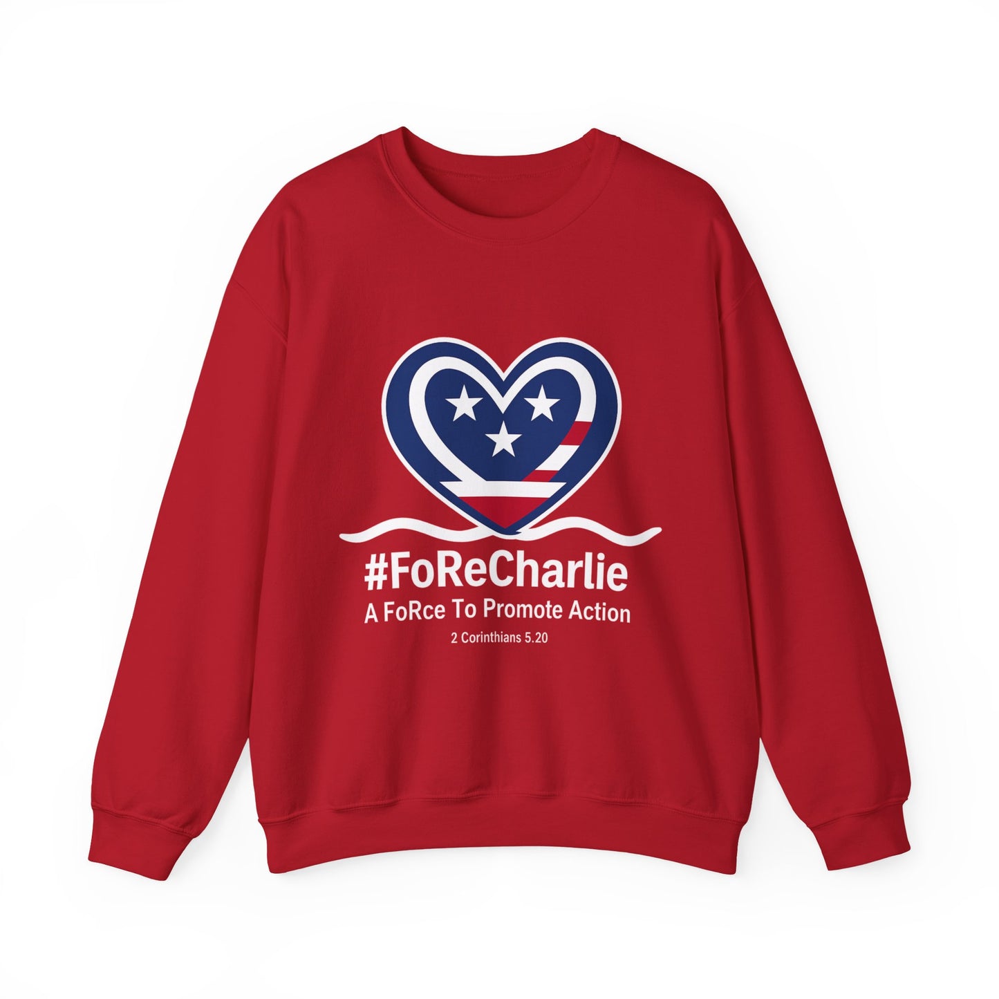 "FoRe Charlie" Ambassador Pageant Memorial Sweatshirt for Charlie (White Heart Logo)