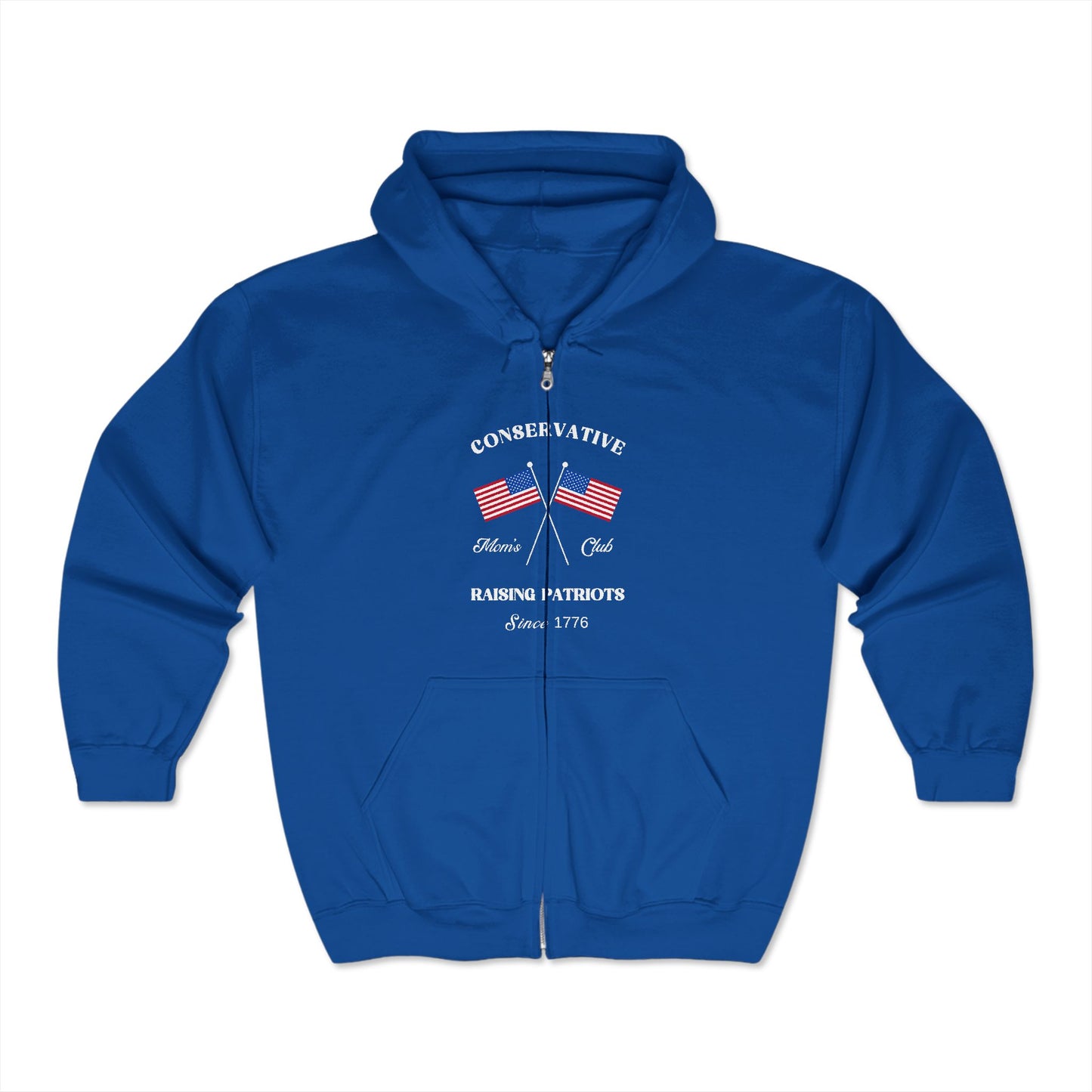 Conservative Mom's Club Hoodie (White Logo)