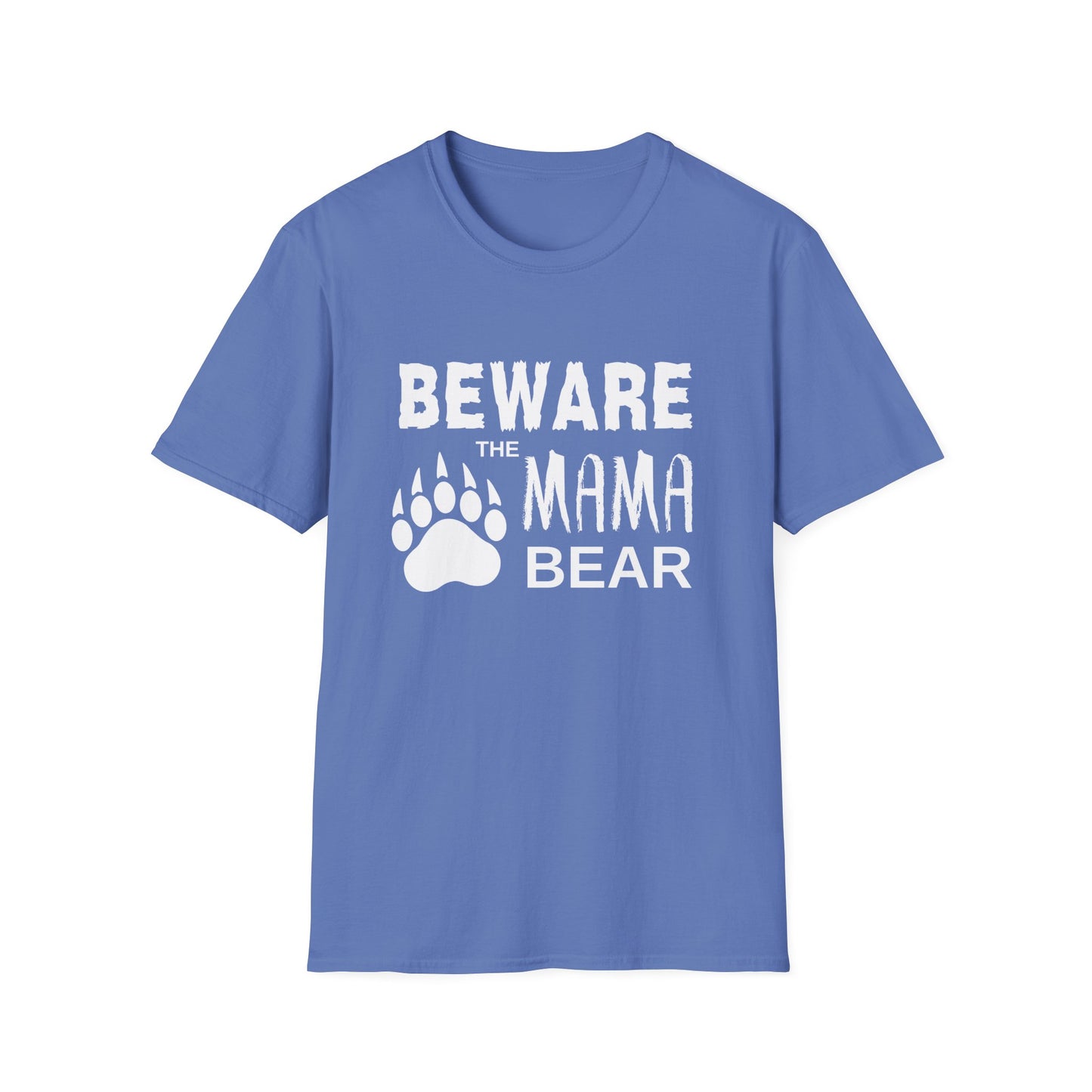 Mama Bear Women's Relaxed/Plus Tshirt (White Logo) - Sweet Baby Jeez Teez