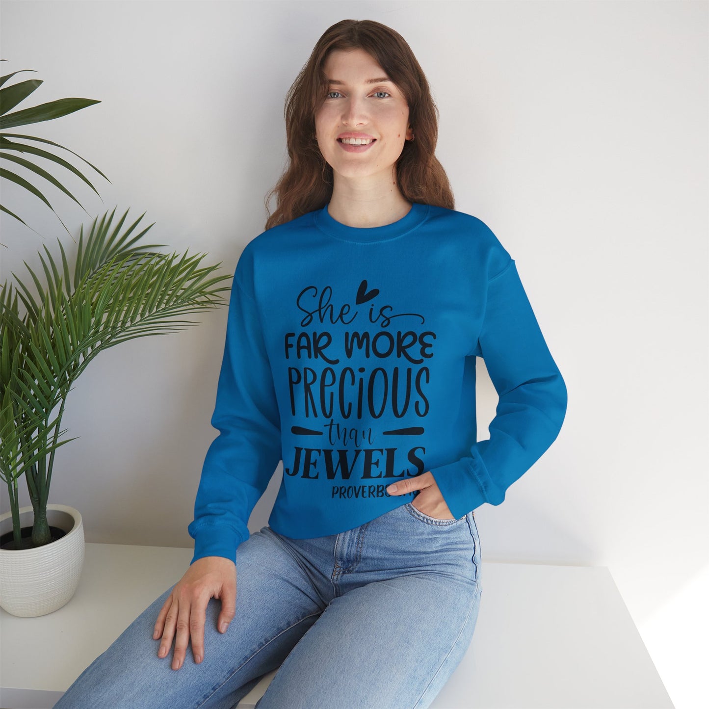 Far More Precious Women's Relaxed Sweatshirt - Sweet Baby Jeez Teez