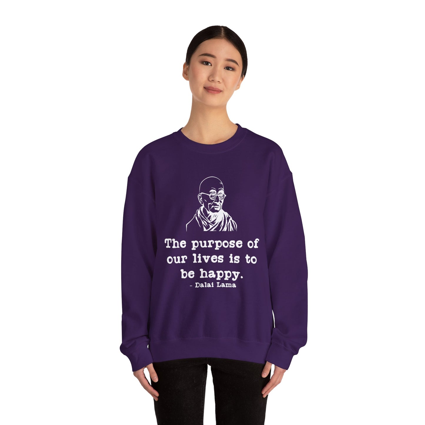 Purpose of Life Womens Relaxed Sweatshirt (IW White Logo) - Sweet Baby Jeez Teez