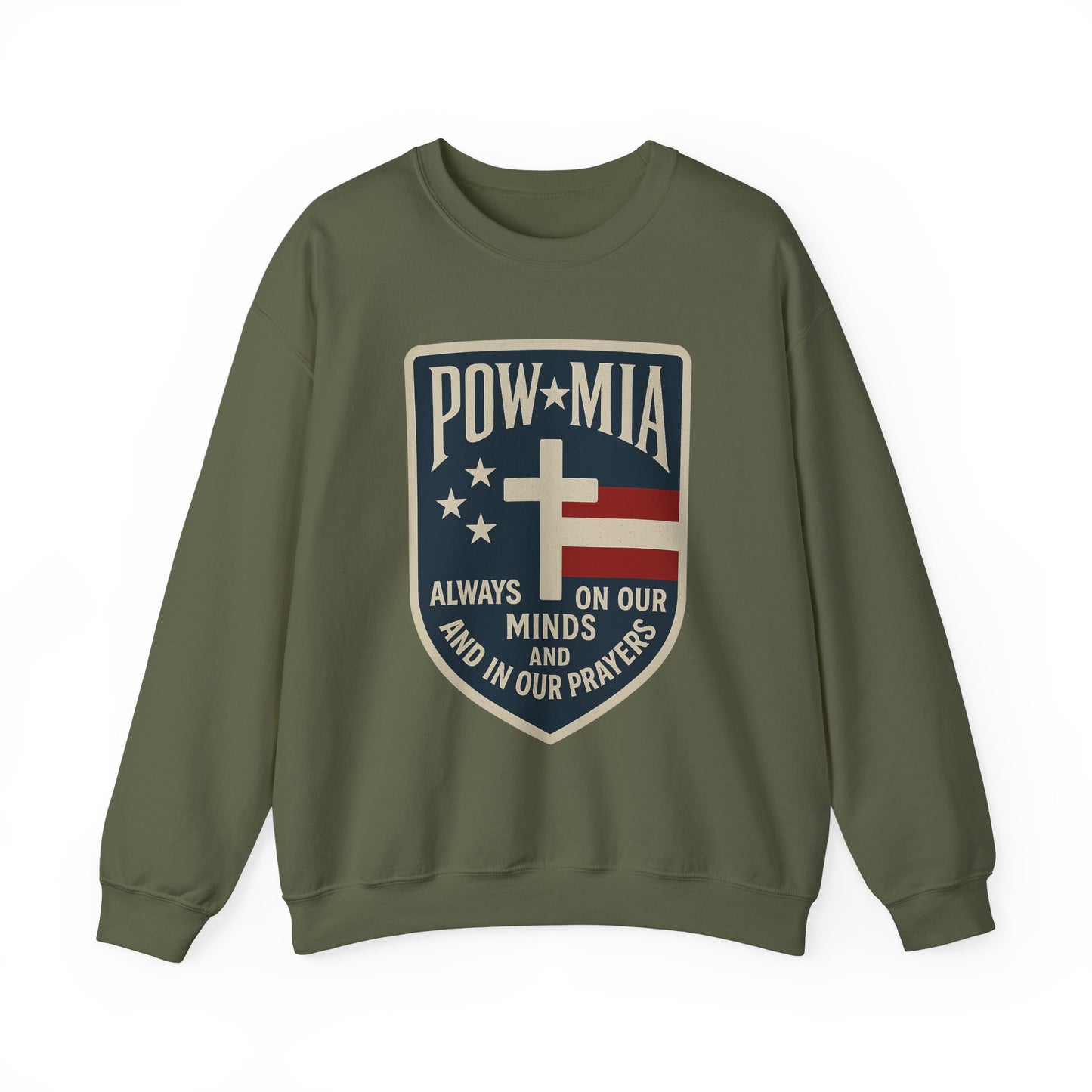 "POW MIA Thoughts & Prayers" Veteran's Tribute Military Sweatshirt