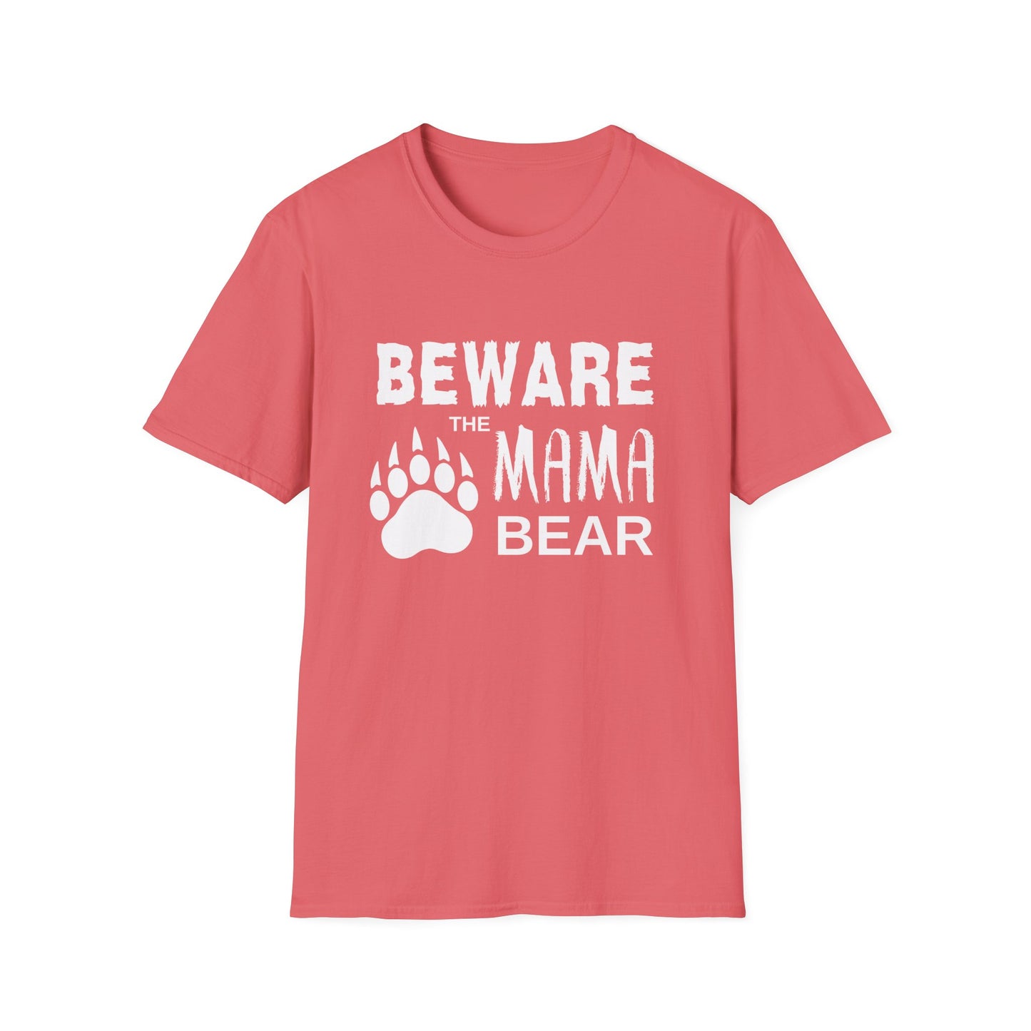 Mama Bear Women's Relaxed/Plus Tshirt (White Logo) - Sweet Baby Jeez Teez