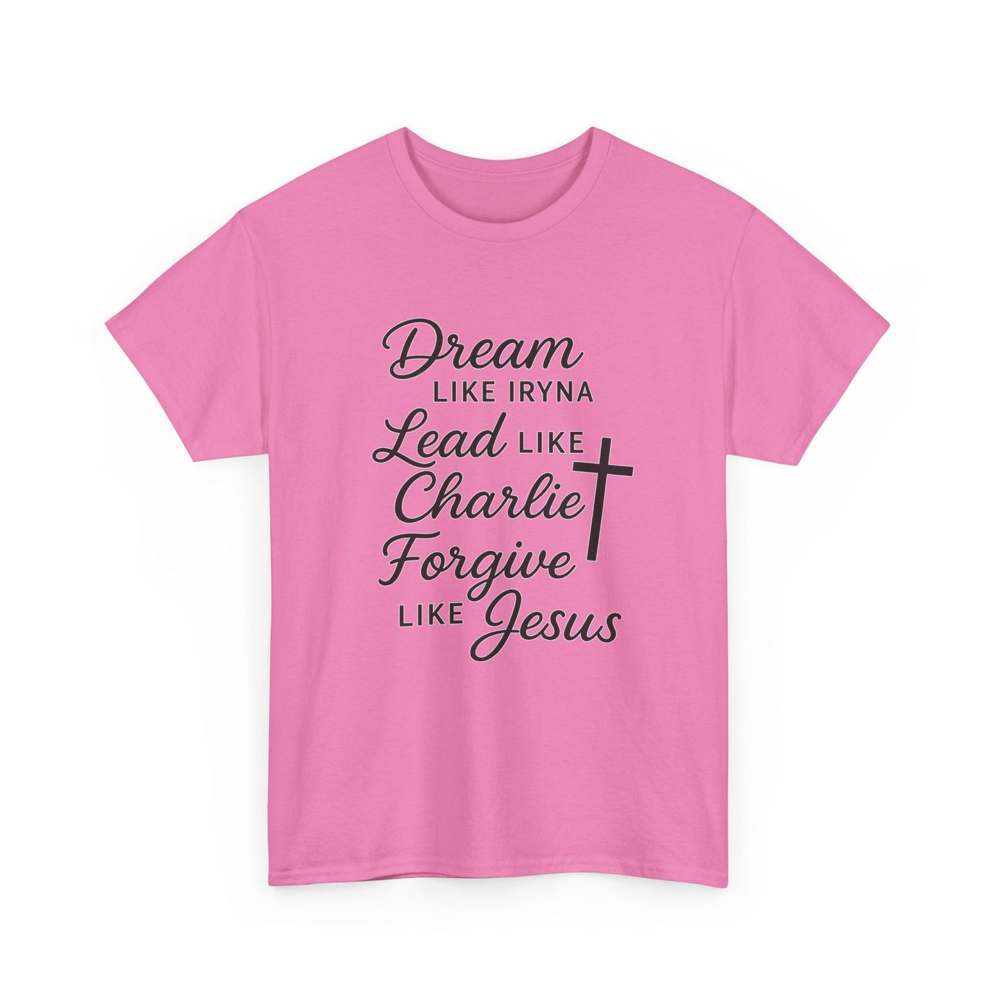 Dream, Lead, Forgive Women's Relaxed Tshirt (Black Logo)