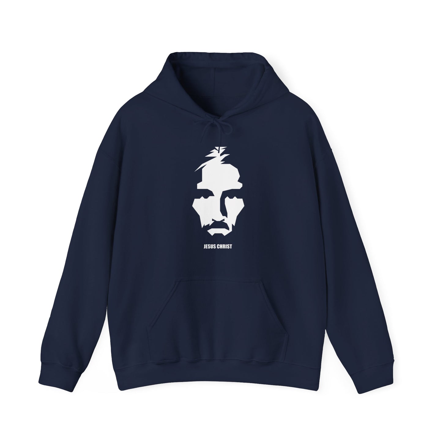 Jesus Portrait Men's Hoodie (Contemporary Logo) - Sweet Baby Jeez Teez