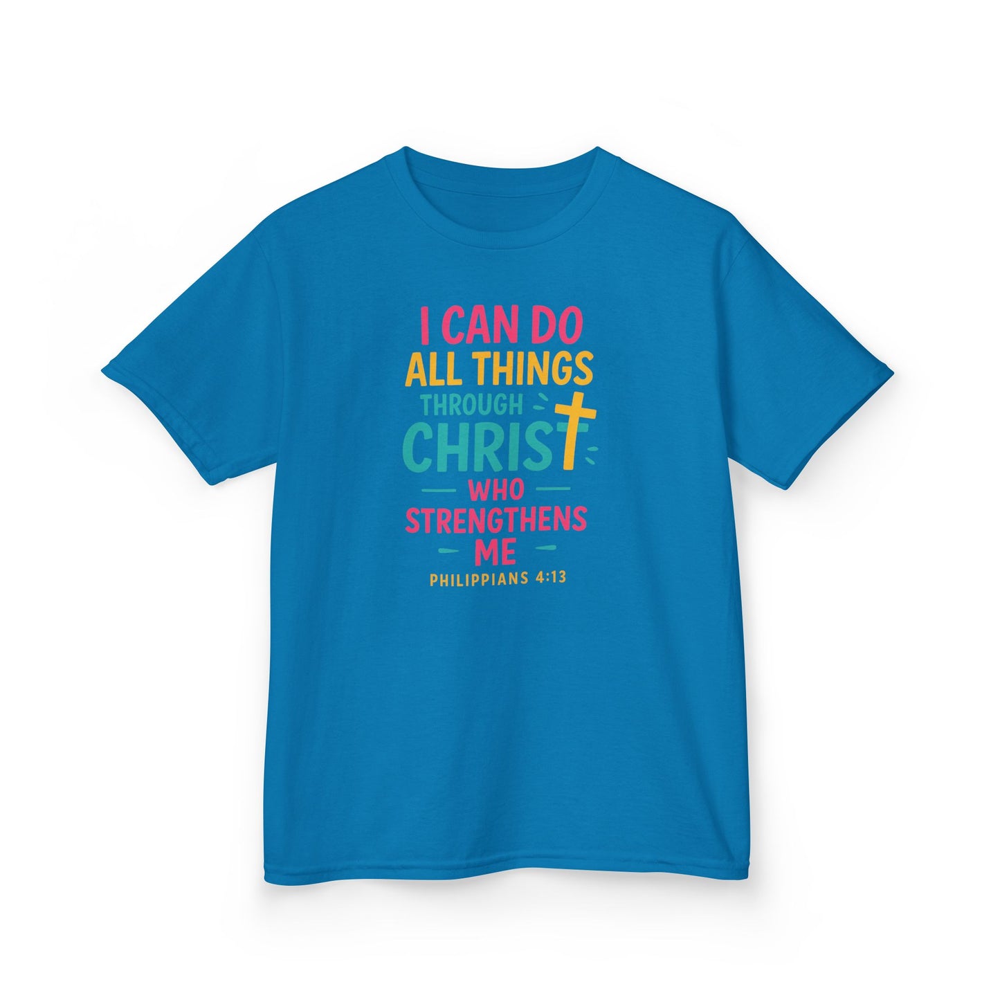 "I Can Do All Things Through Christ" Bible Verse Girls Tshirt