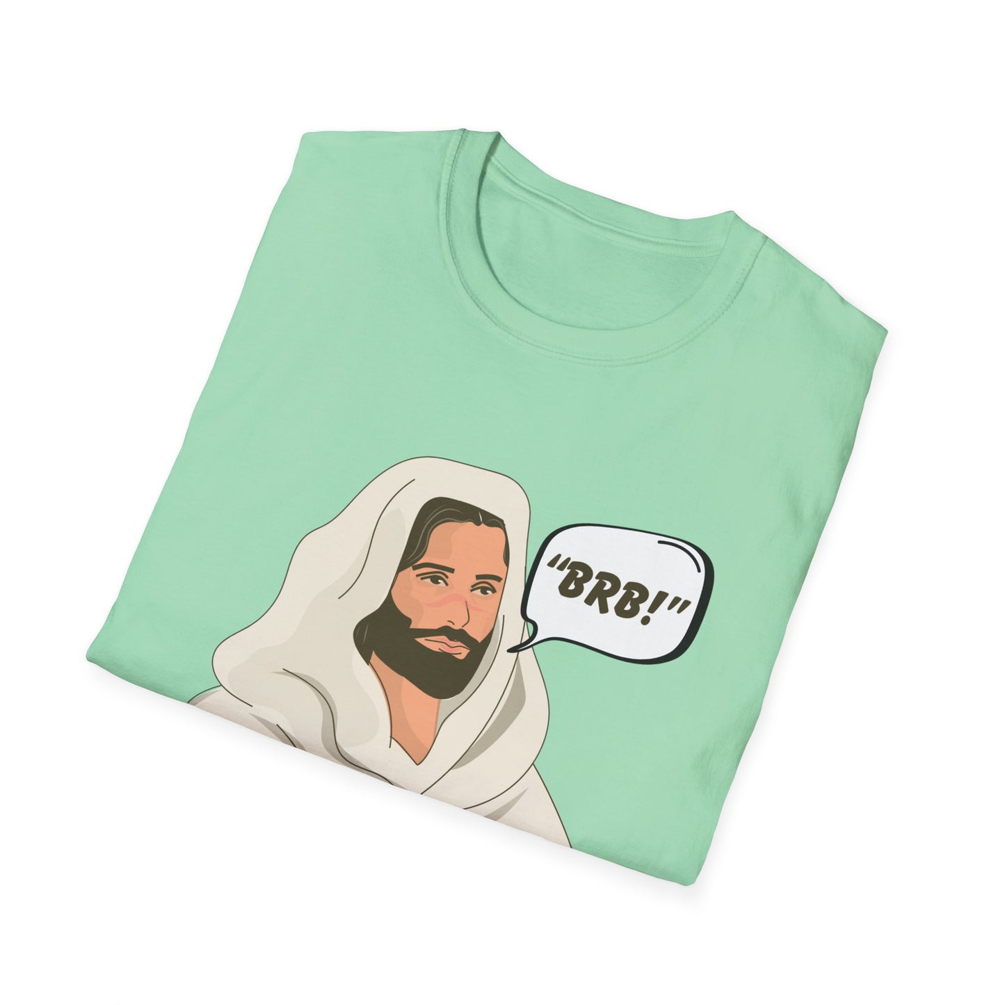 "BRB" Be Right Back Women's Relaxed/Plus Tshirt (Cartoon Logo) - Sweet Baby Jeez Teez